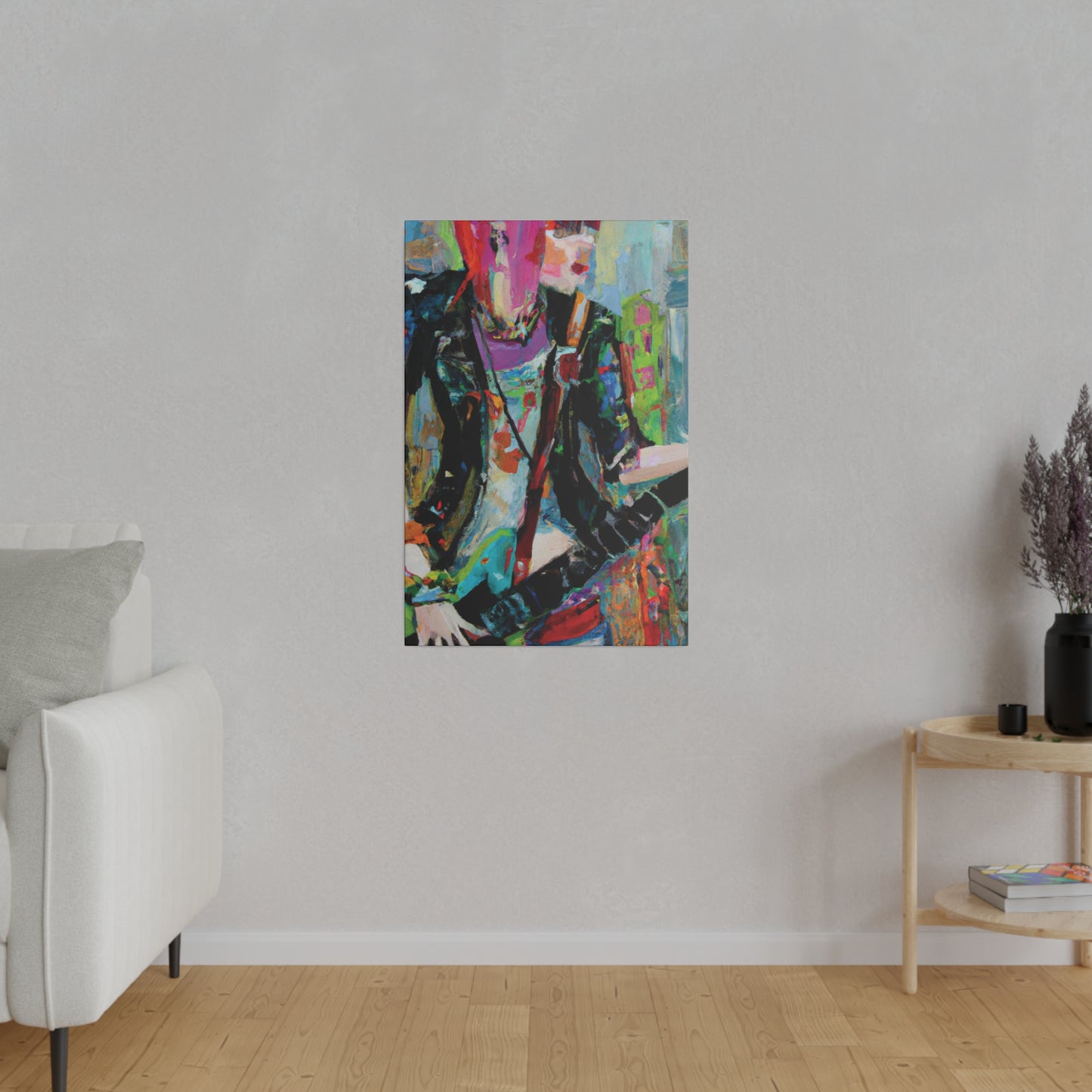 745O - Rockstar Oil Painting Style Print | Poster | Home Decor | Wall Art | Music Art | Canvas