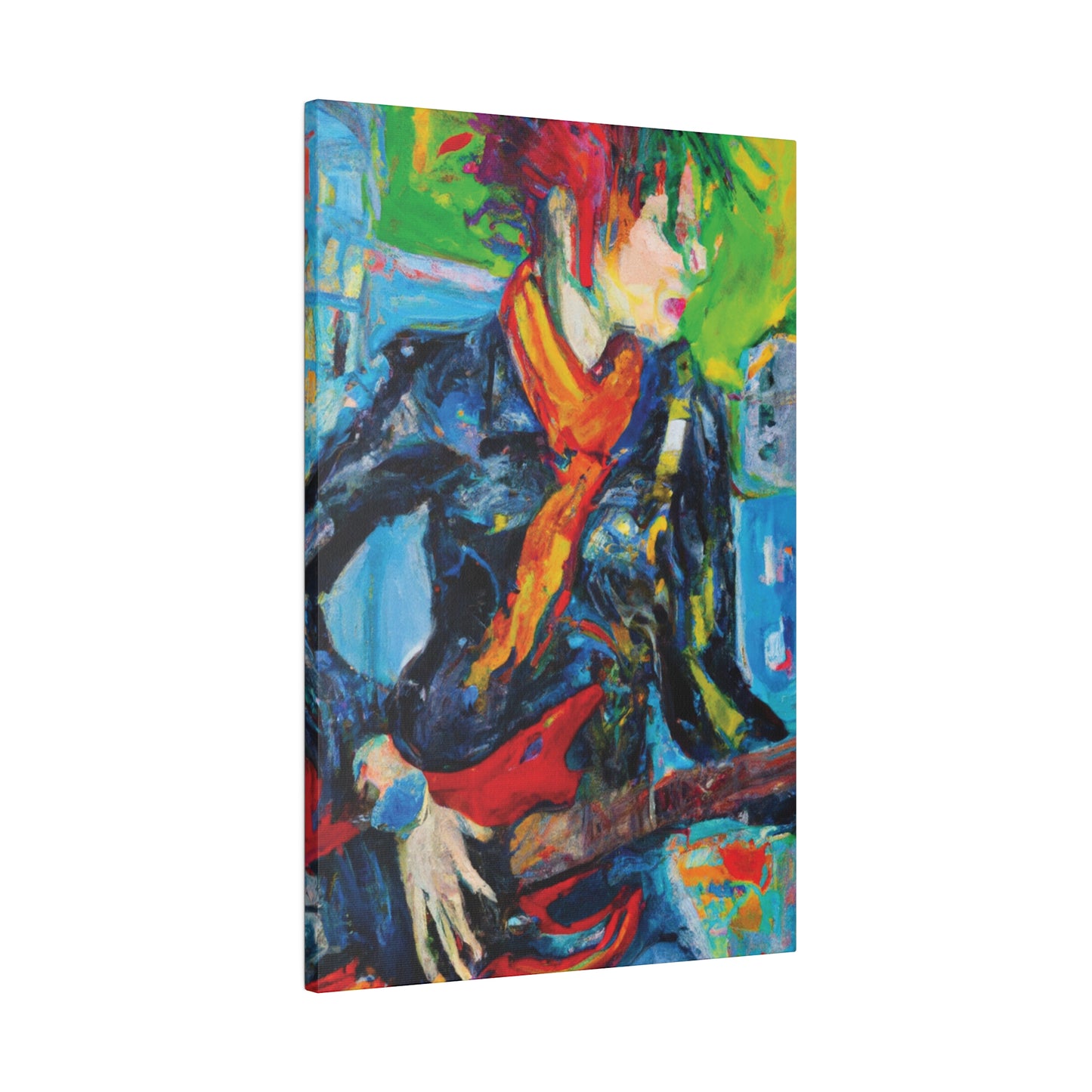 935O - Rockstar Oil Painting Style Print | Poster | Home Decor | Wall Art | Music Art | Canvas