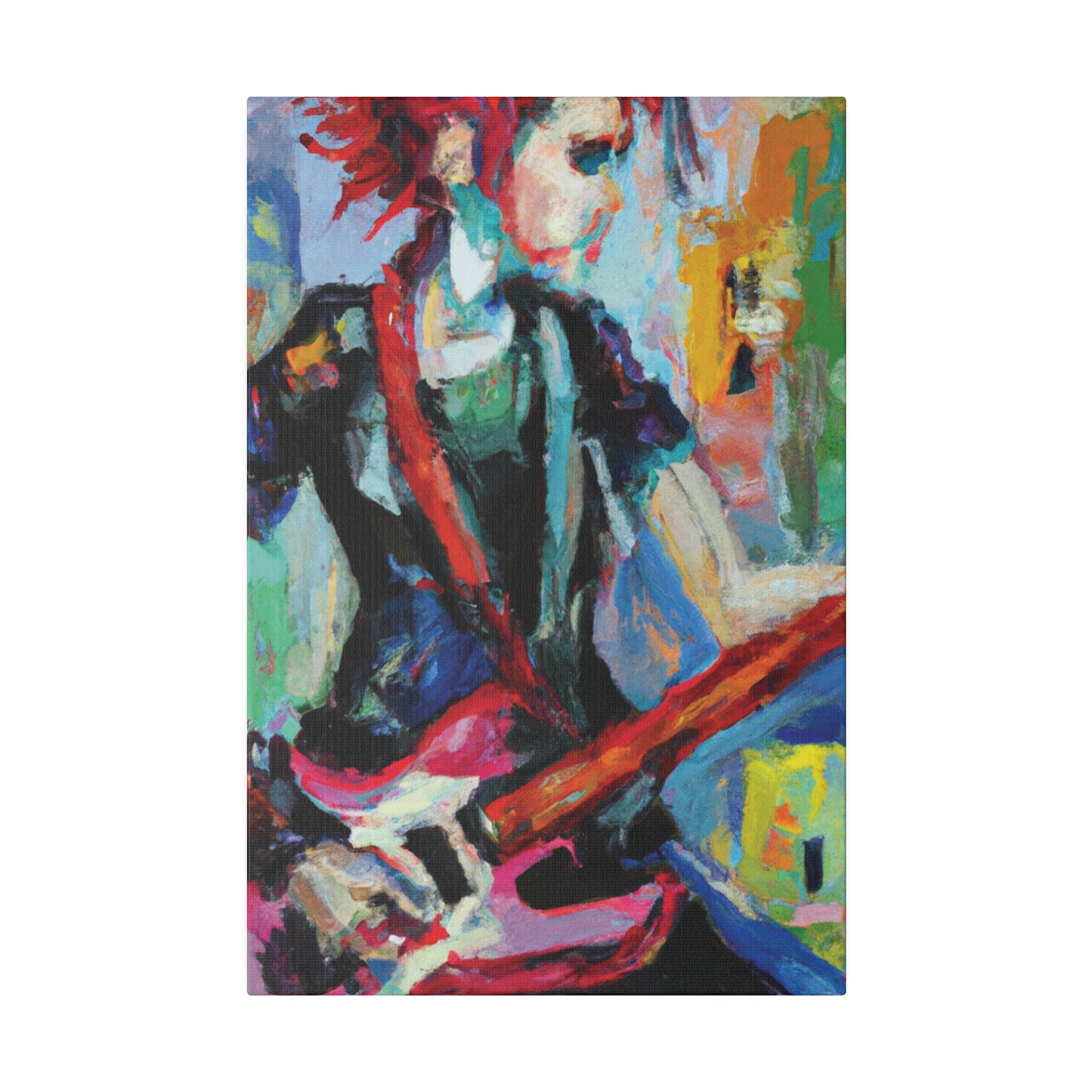 7837X - Rockstar Oil Painting Style Print | Poster | Home Decor | Wall Art | Music Art | Canvas