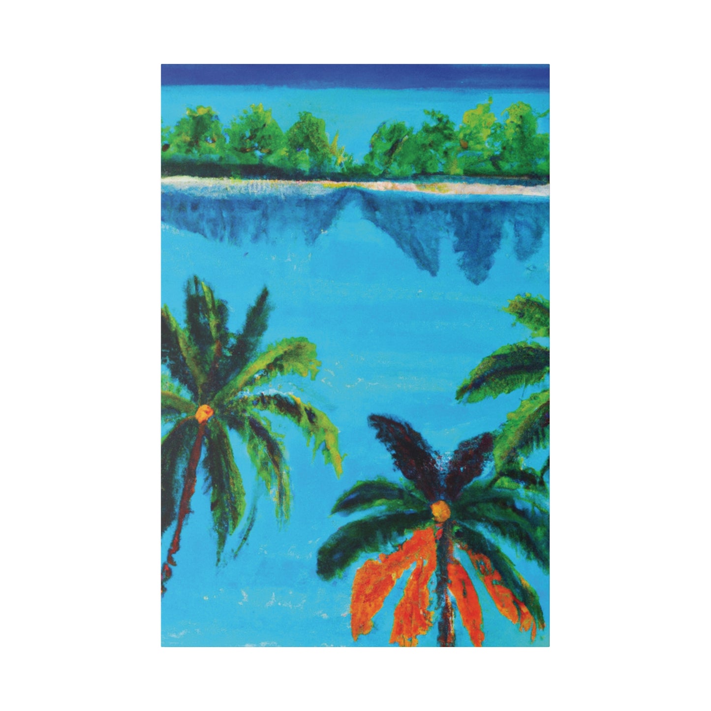 7373A - Bahamas Ocean Painting Print | Bahamas | Ocean | Beach | Poster | Home Decor | Wall Art | Canvas