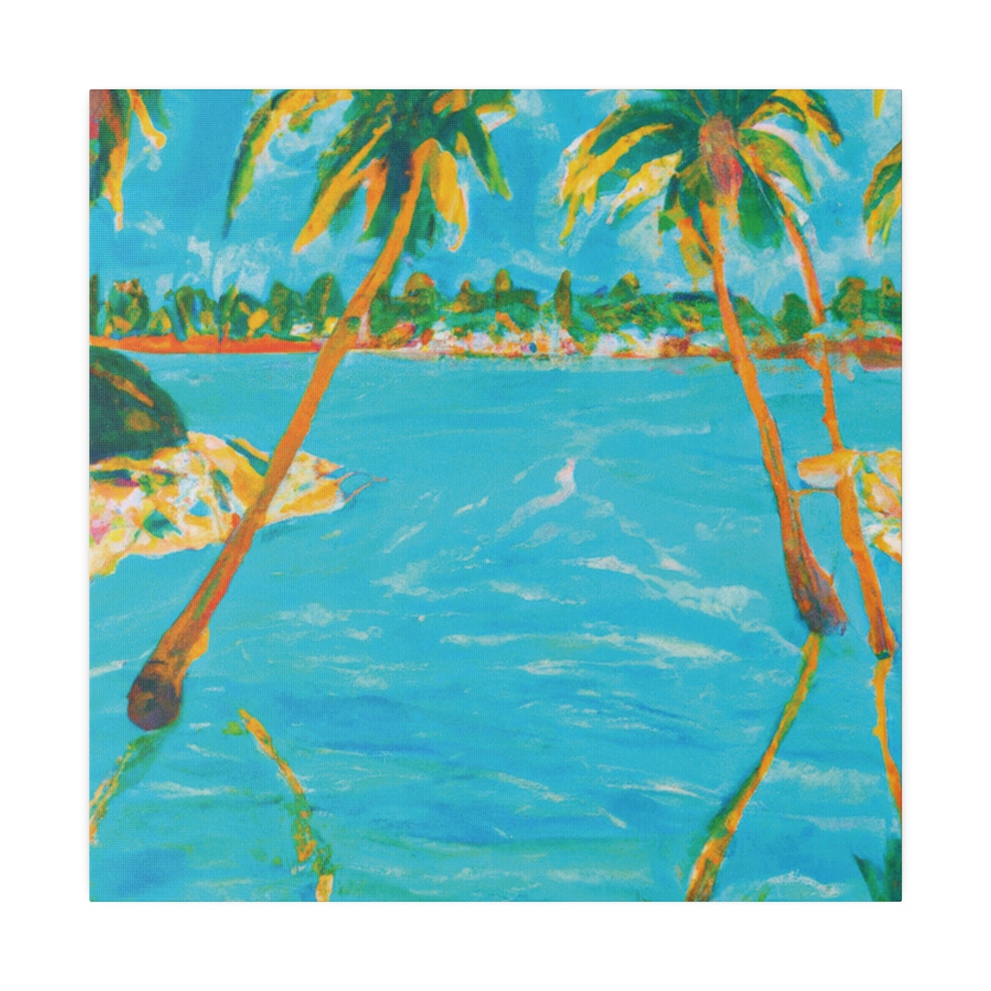 4338G - Bahamas Ocean Painting Print | Bahamas | Ocean | Beach | Poster | Home Decor | Wall Art | Canvas