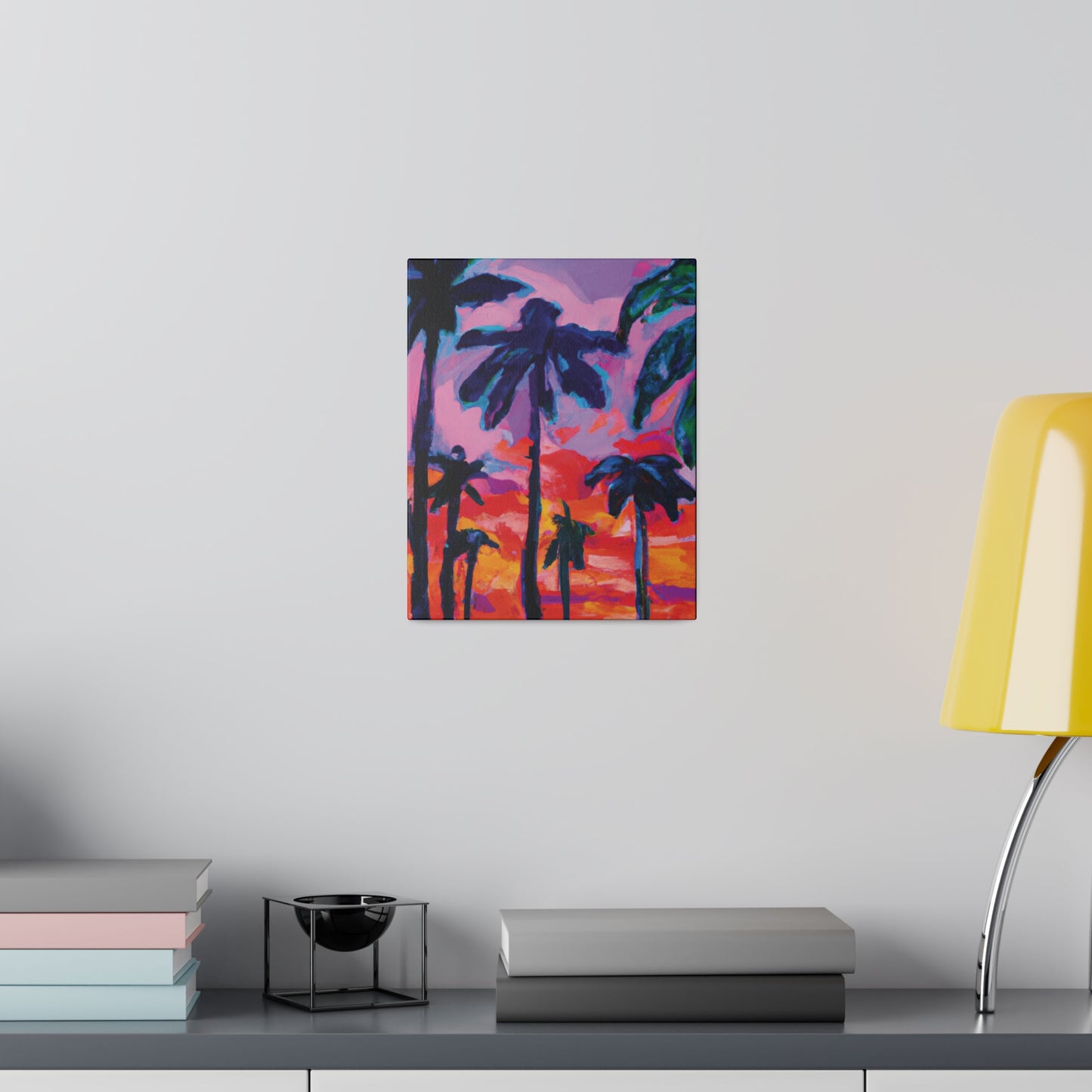 4754Q - Miami Beach Sunset Painting Print | Miami | Beach | Sunset | Poster | Home Decor | Wall Art | Canvas