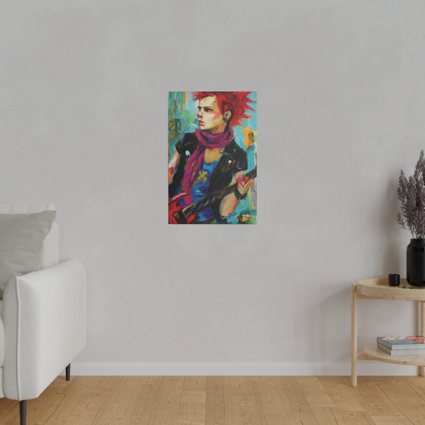 4638X - Rockstar Oil Painting Style Print | Poster | Home Decor | Wall Art | Music Art | Canvas