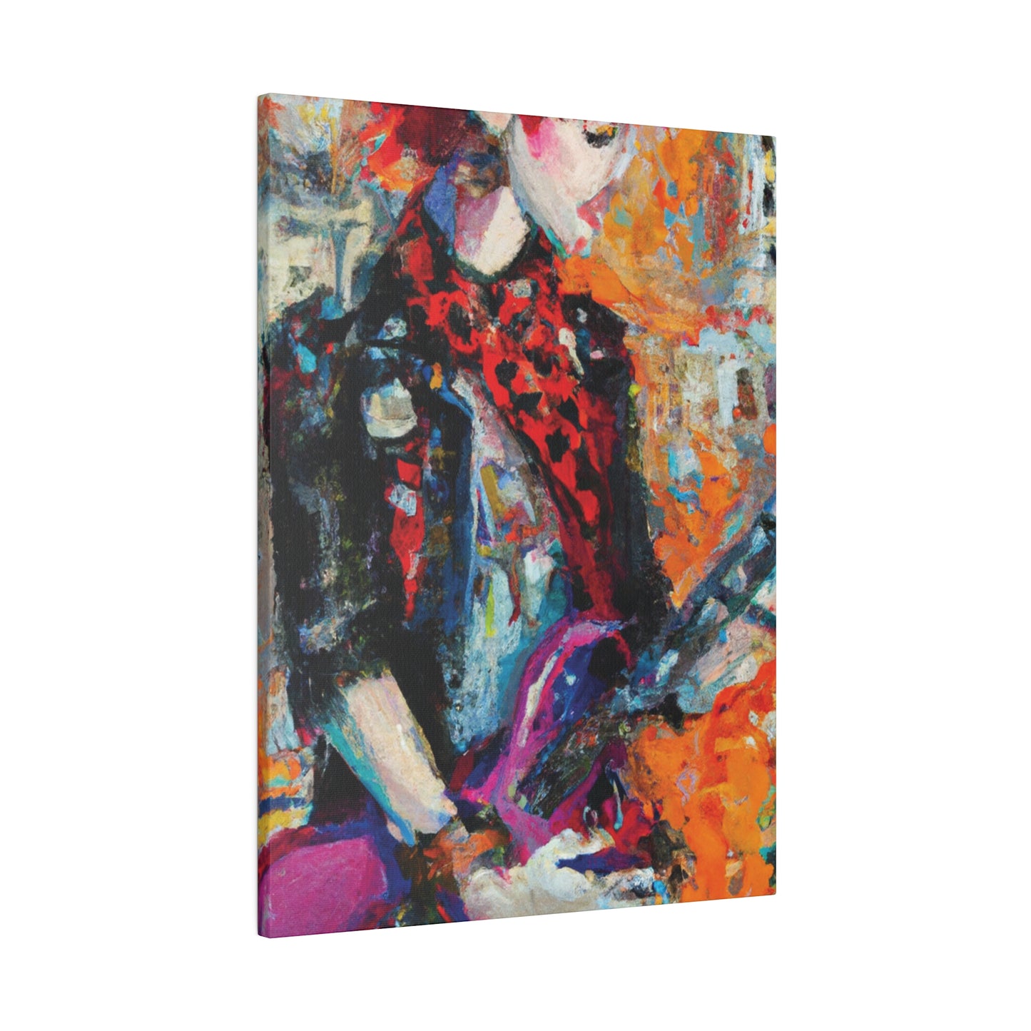 9348Q - Rockstar Oil Painting Style Print | Poster | Home Decor | Wall Art | Music Art | Canvas