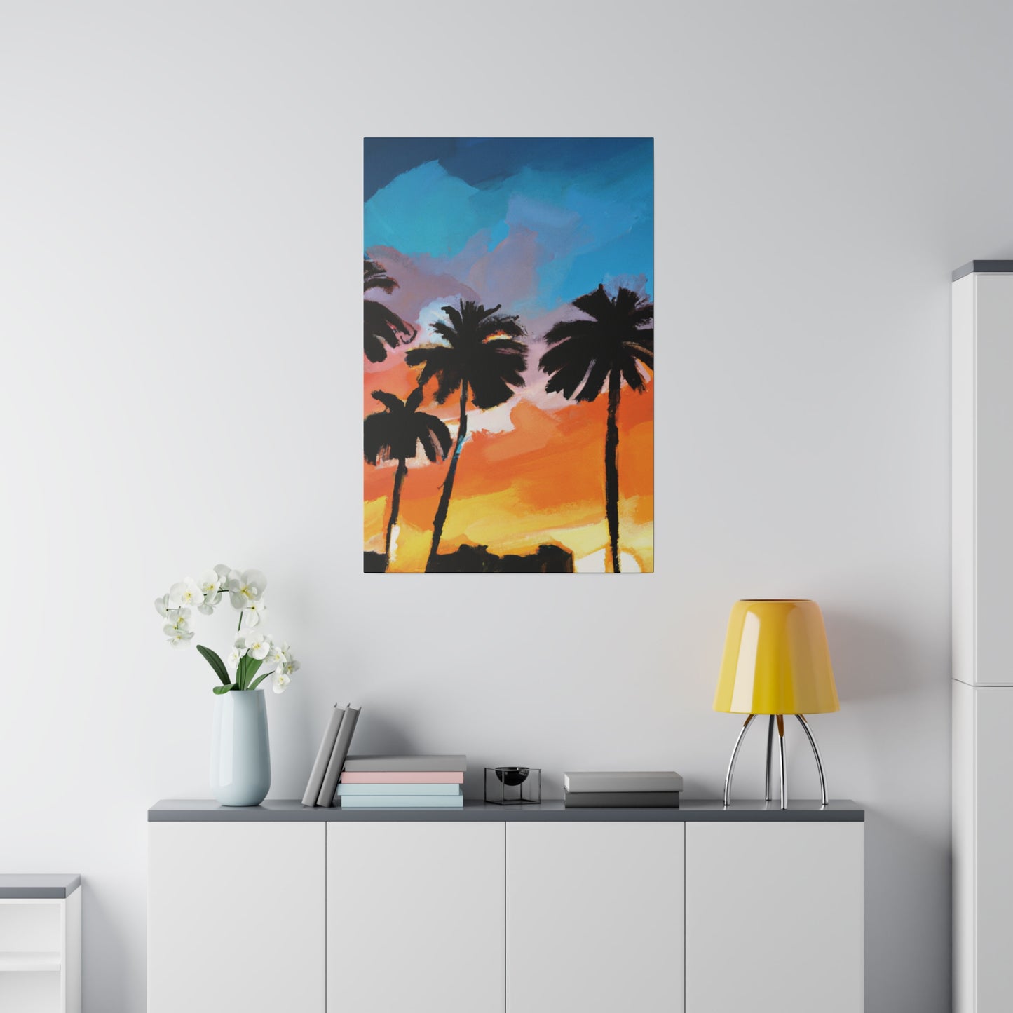 7010V - Miami Beach Sunset Painting Print | Miami | Beach | Sunset | Poster | Home Decor | Wall Art | Canvas