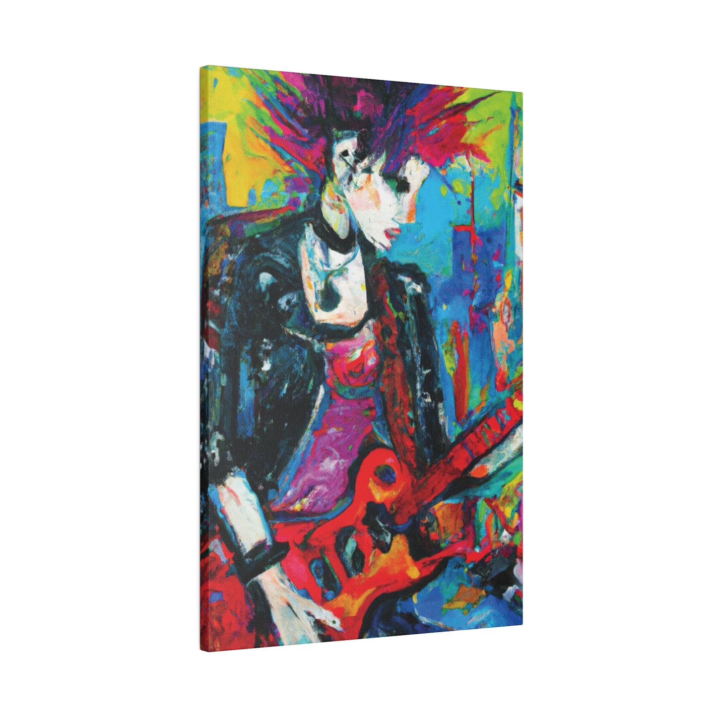 9051F - Rockstar Oil Painting Style Print | Poster | Home Decor | Wall Art | Music Art | Canvas