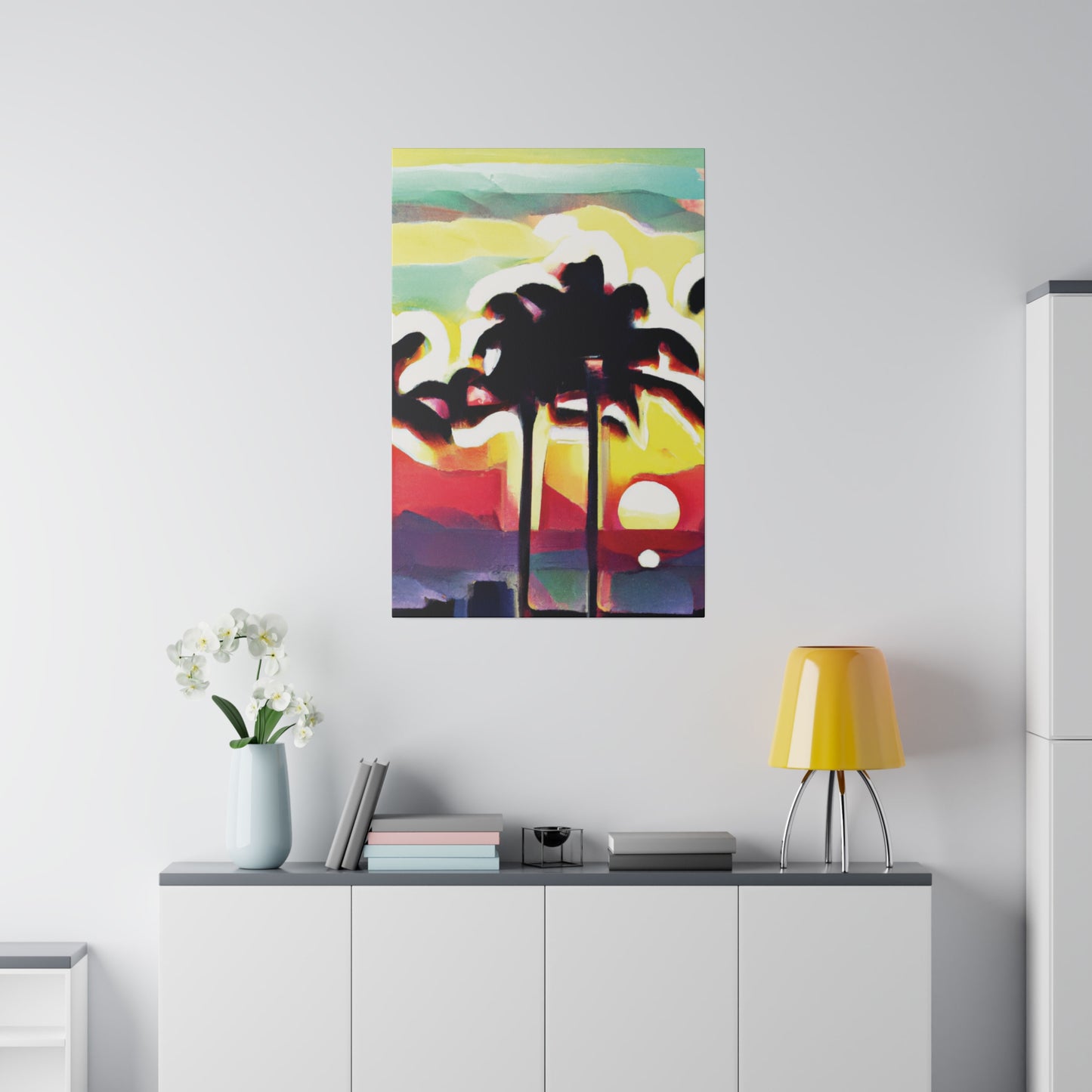 4134X - Miami Beach Sunset Painting Print | Miami | Beach | Sunset | Poster | Home Decor | Wall Art | Canvas