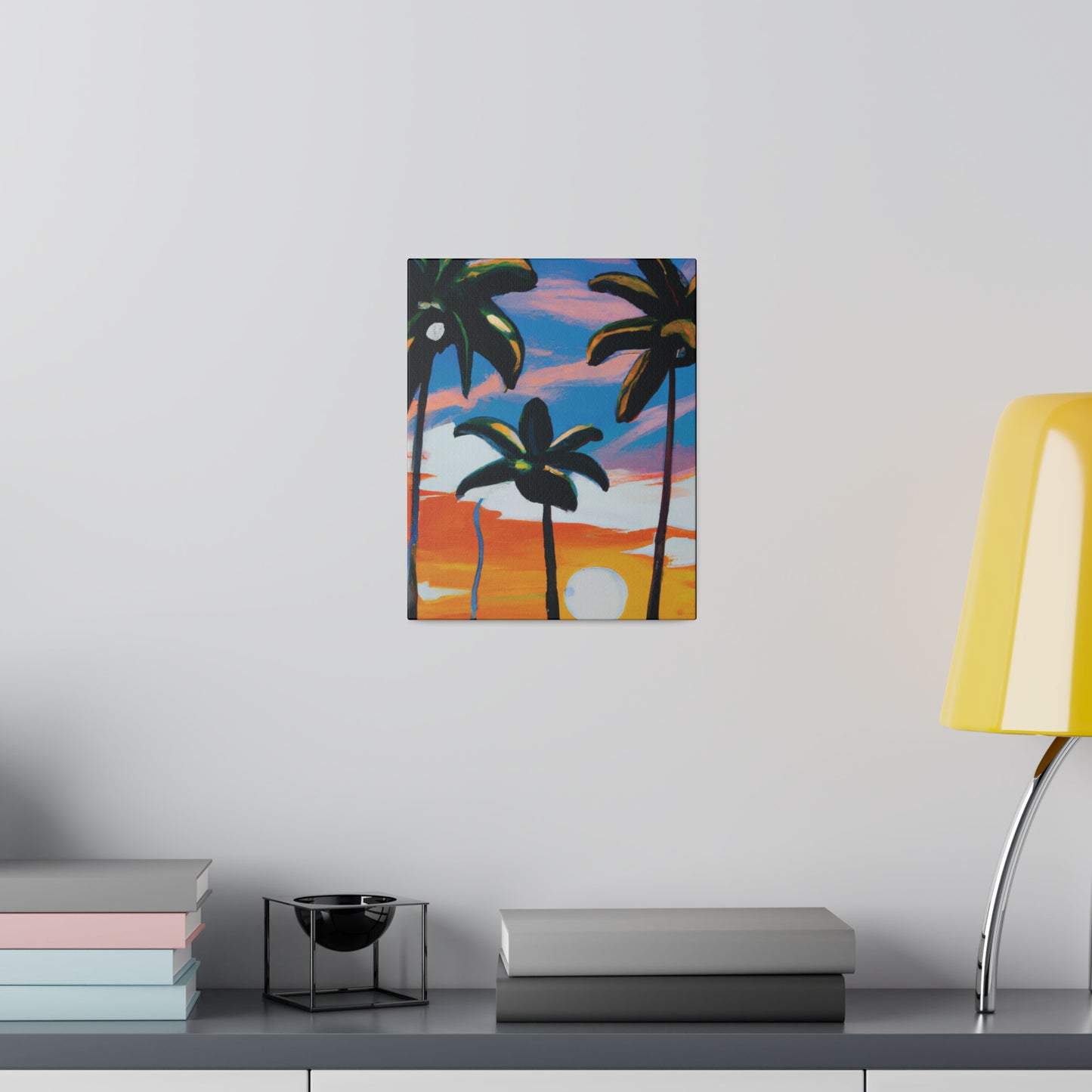 7745G - Miami Beach Sunset Painting Print | Miami | Beach | Sunset | Poster | Home Decor | Wall Art | Canvas