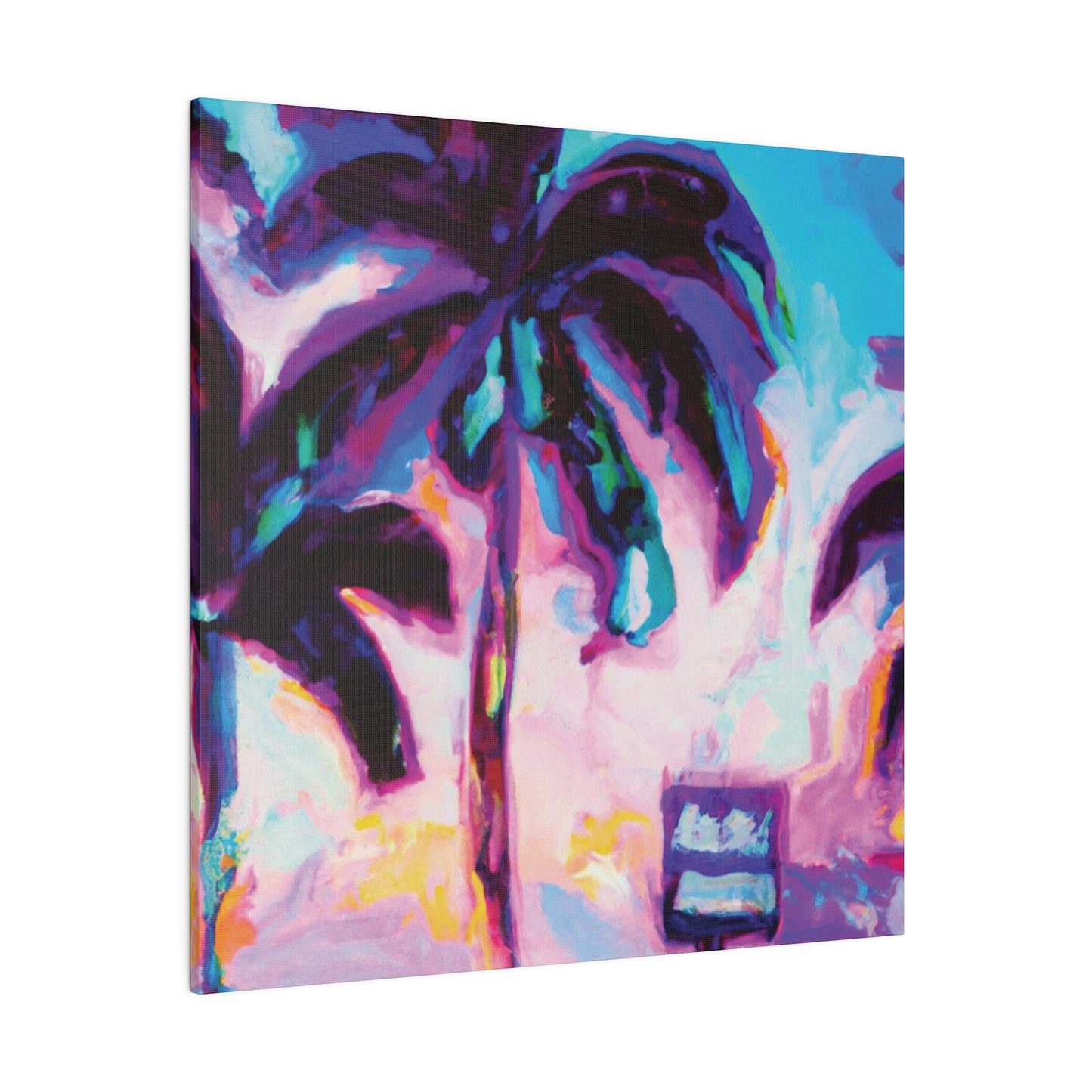 5753H - Miami Beach Sunset Painting Print | Miami | Beach | Sunset | Poster | Home Decor | Wall Art | Canvas