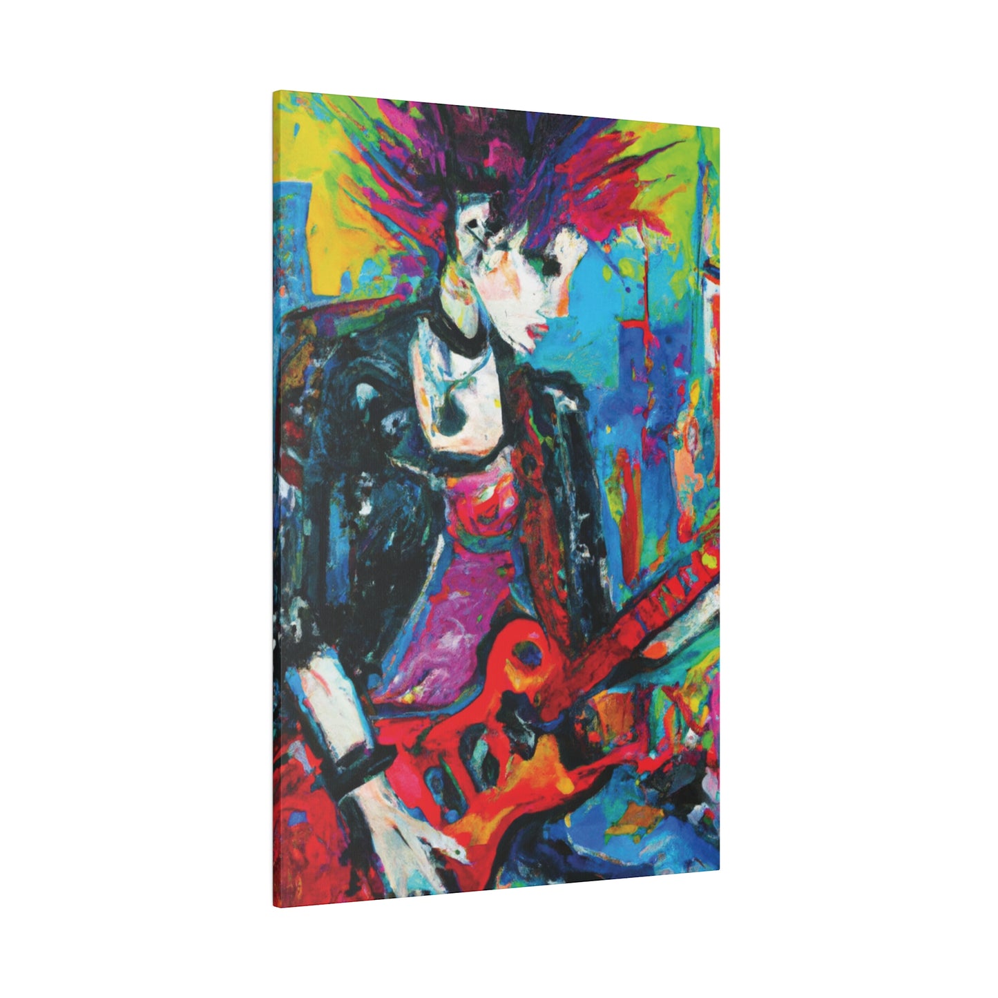9051F - Rockstar Oil Painting Style Print | Poster | Home Decor | Wall Art | Music Art | Canvas