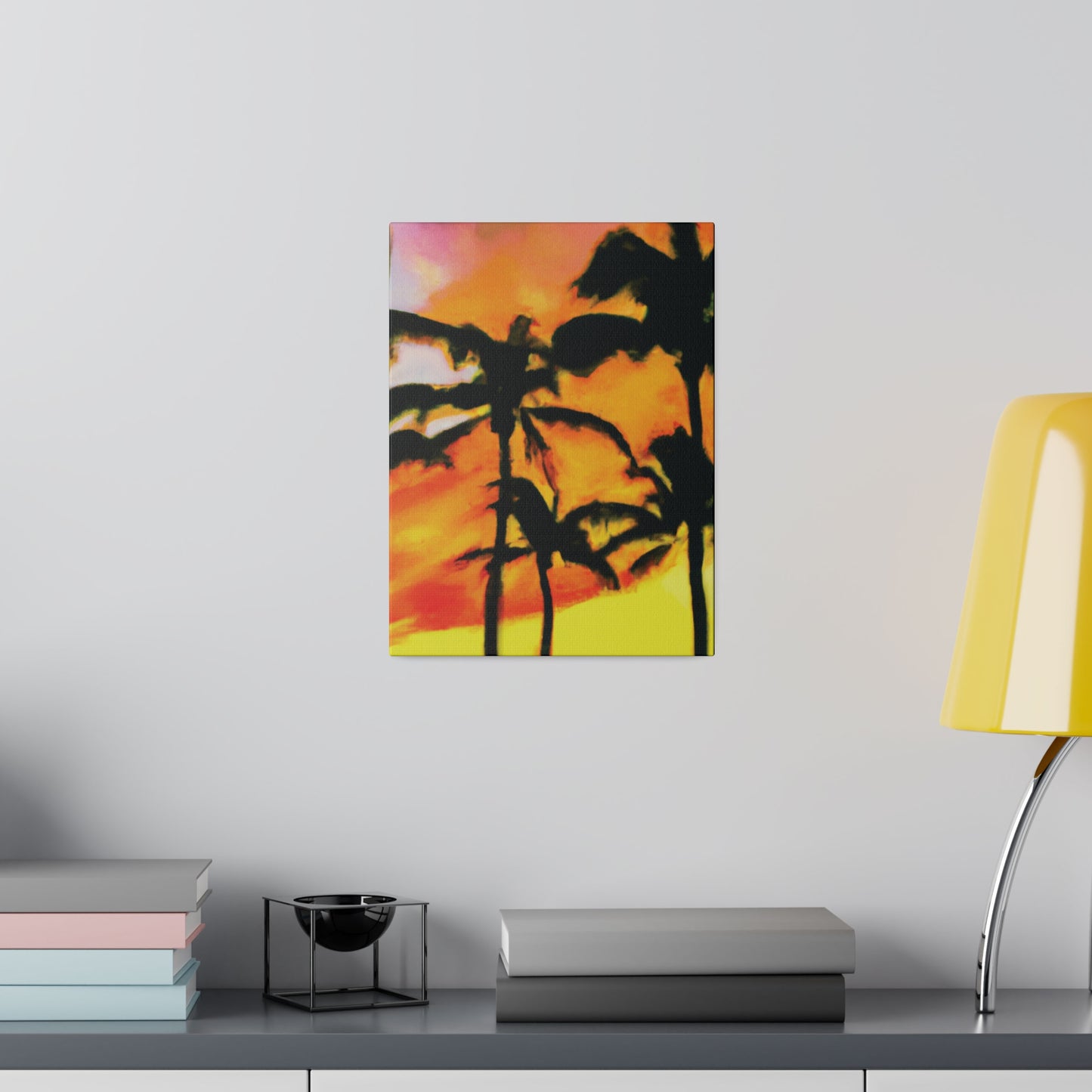 8694V - Miami Beach Sunset Painting Print | Miami | Beach | Sunset | Poster | Home Decor | Wall Art | Canvas