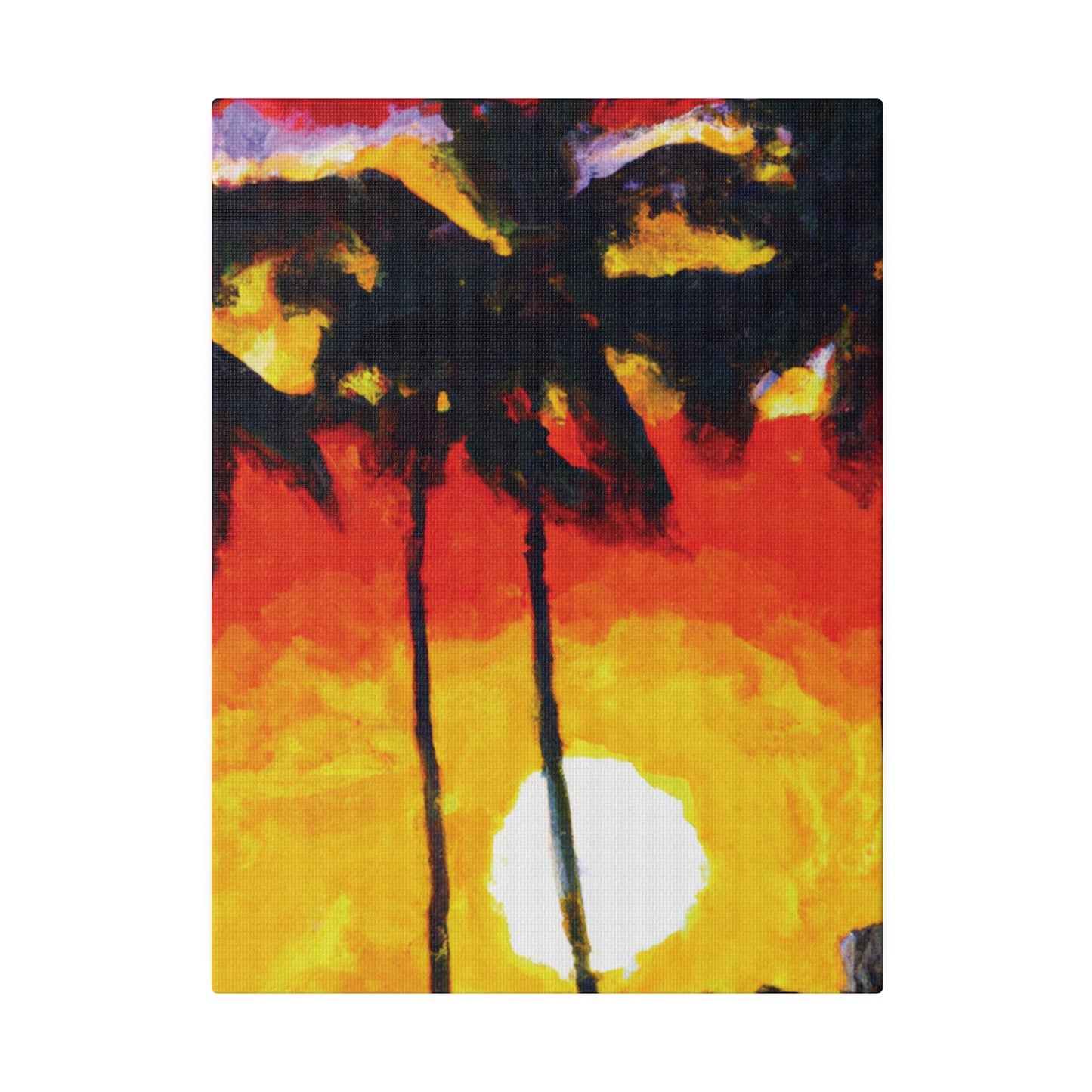 6973R - Miami Beach Sunset Painting Print | Miami | Beach | Sunset | Poster | Home Decor | Wall Art | Canvas