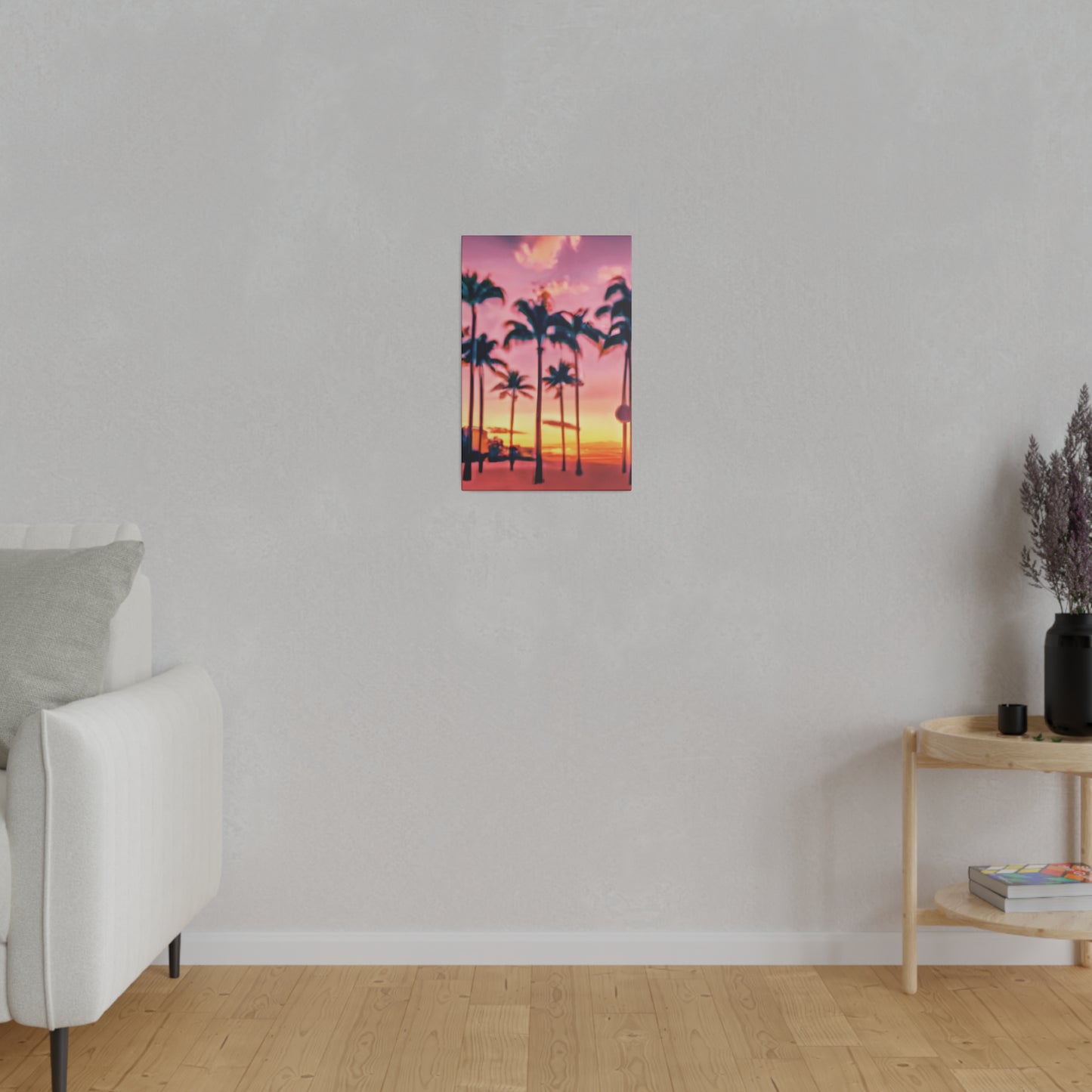 8183G - Miami Beach Sunset Painting Print | Miami | Beach | Sunset | Poster | Home Decor | Wall Art | Canvas