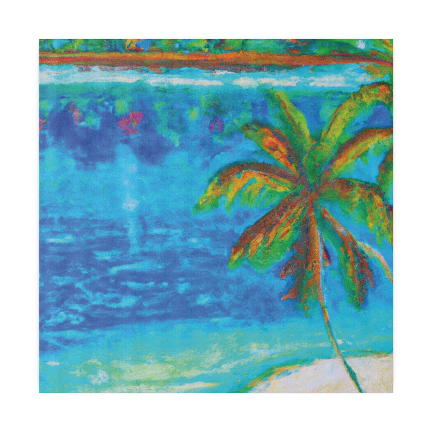 8252T - Bahamas Ocean Painting Print | Bahamas | Ocean | Beach | Poster | Home Decor | Wall Art | Canvas