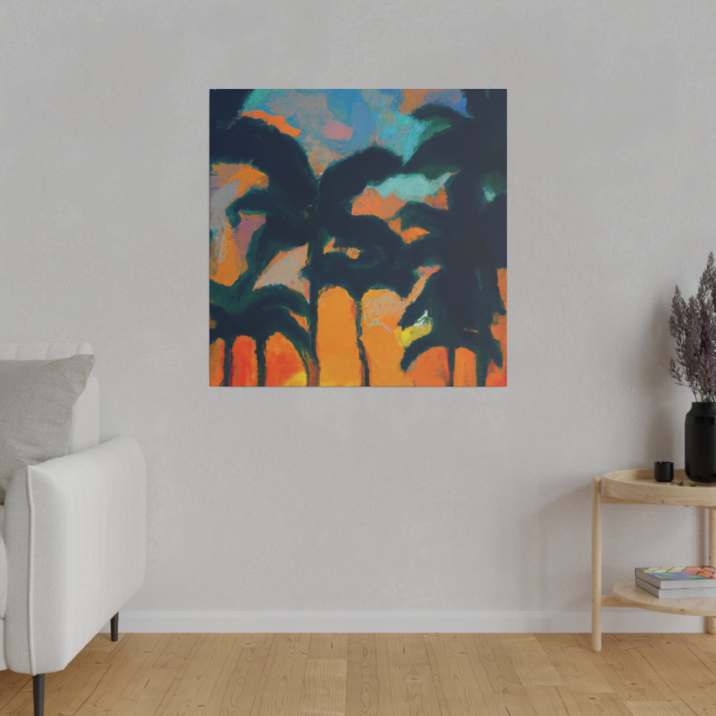 6877B - Miami Beach Sunset Painting Print | Miami | Beach | Sunset | Poster | Home Decor | Wall Art | Canvas