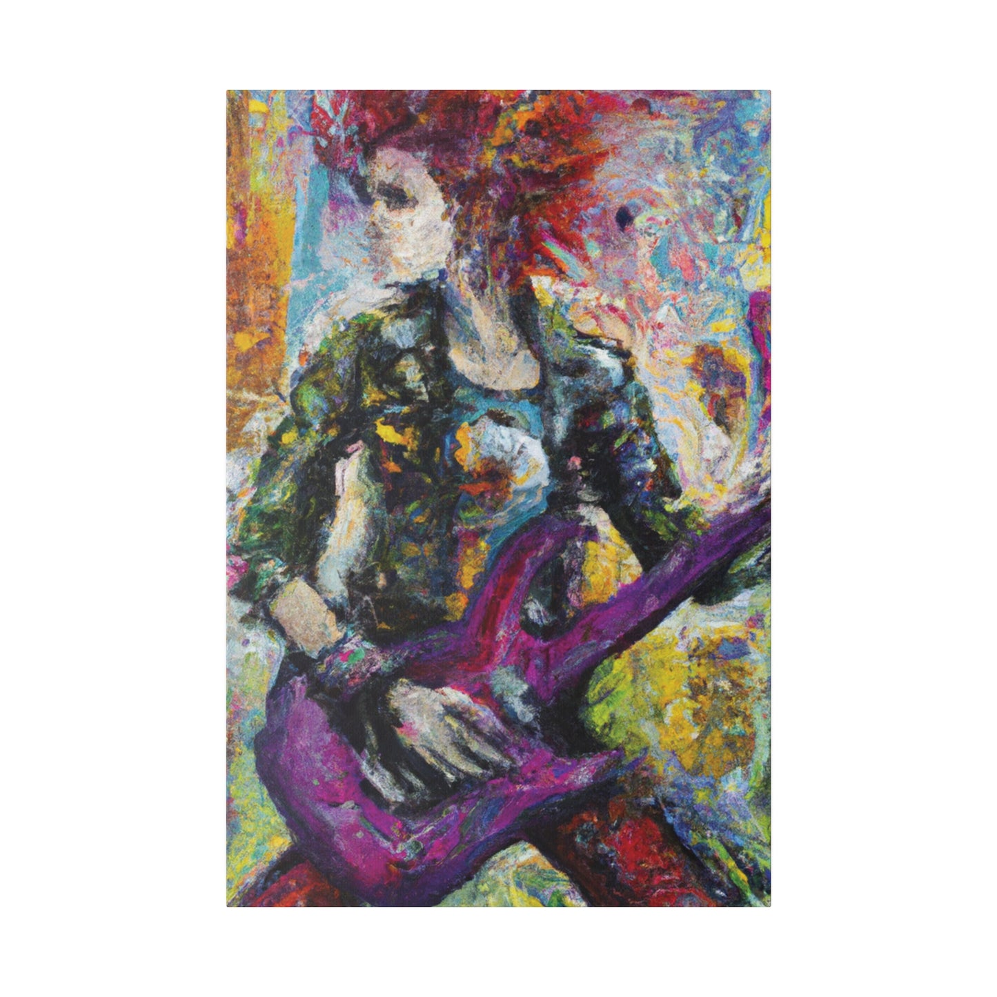 5487U - Rockstar Oil Painting Style Print | Poster | Home Decor | Wall Art | Music Art | Canvas