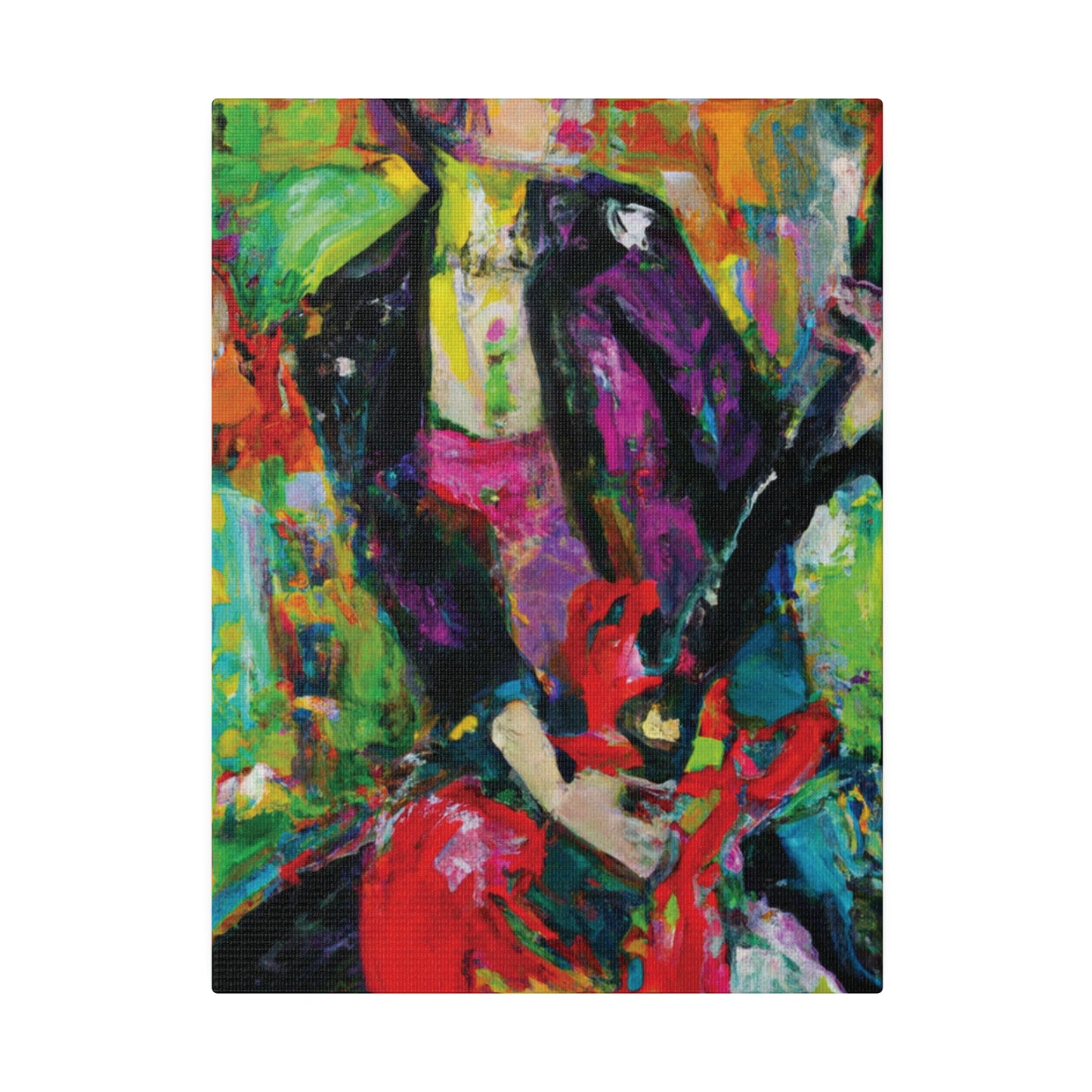 323O - Rockstar Oil Painting Style Print | Poster | Home Decor | Wall Art | Music Art | Canvas