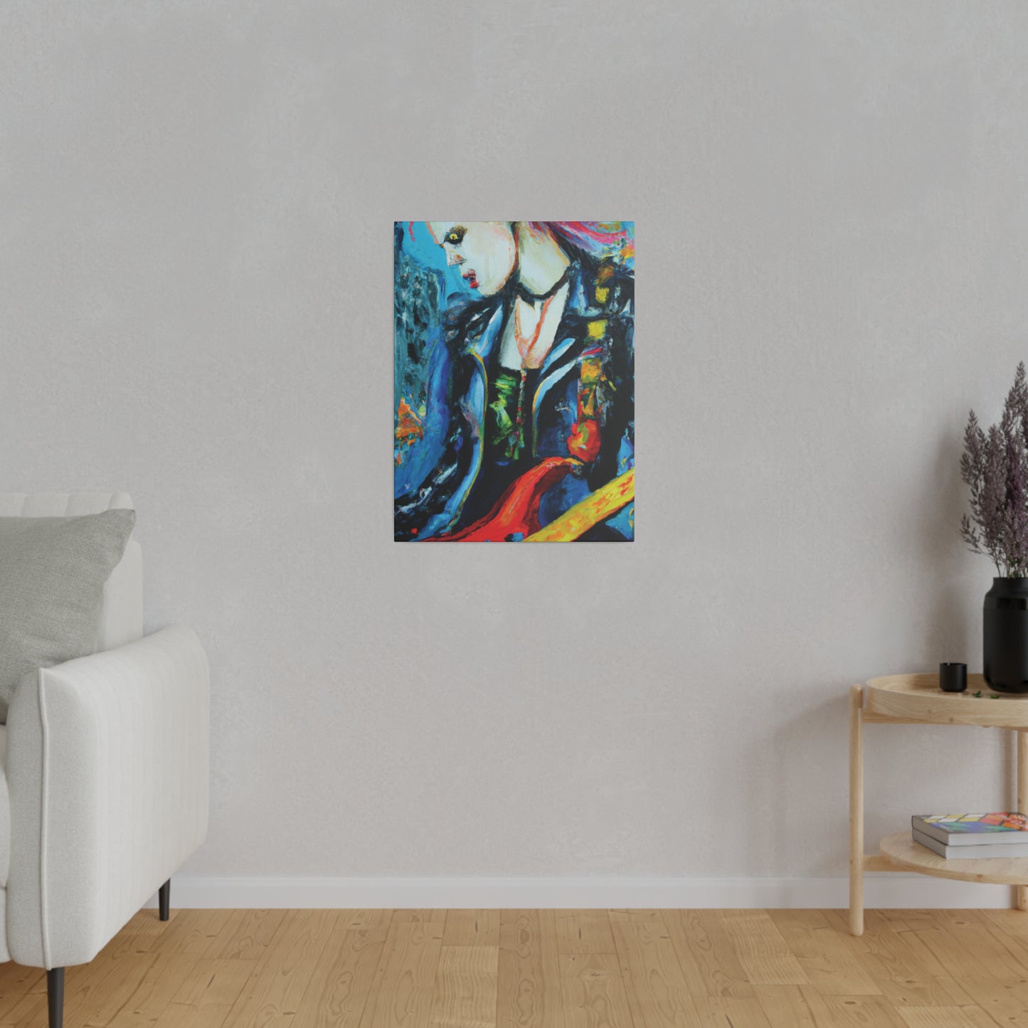 8900A - Rockstar Oil Painting Style Print | Poster | Home Decor | Wall Art | Music Art | Canvas