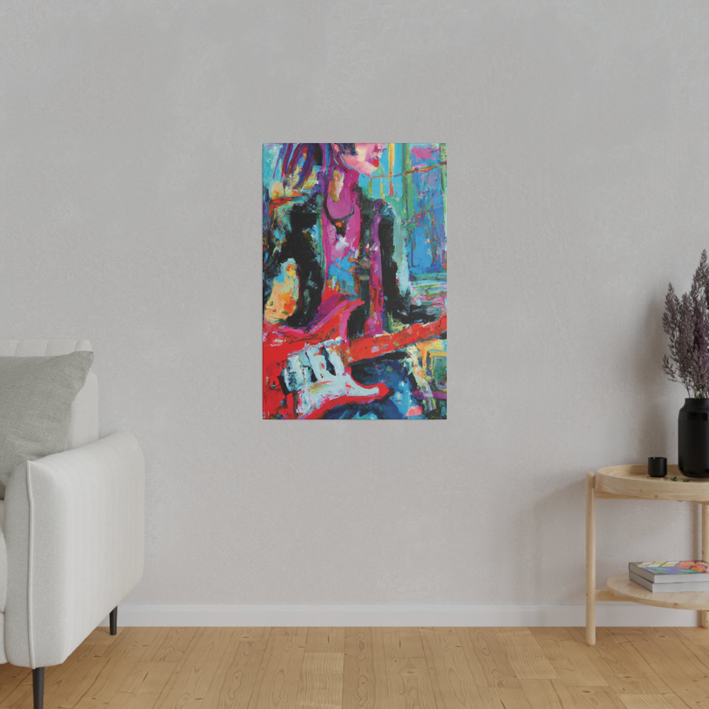 6159G - Rockstar Oil Painting Style Print | Poster | Home Decor | Wall Art | Music Art | Canvas