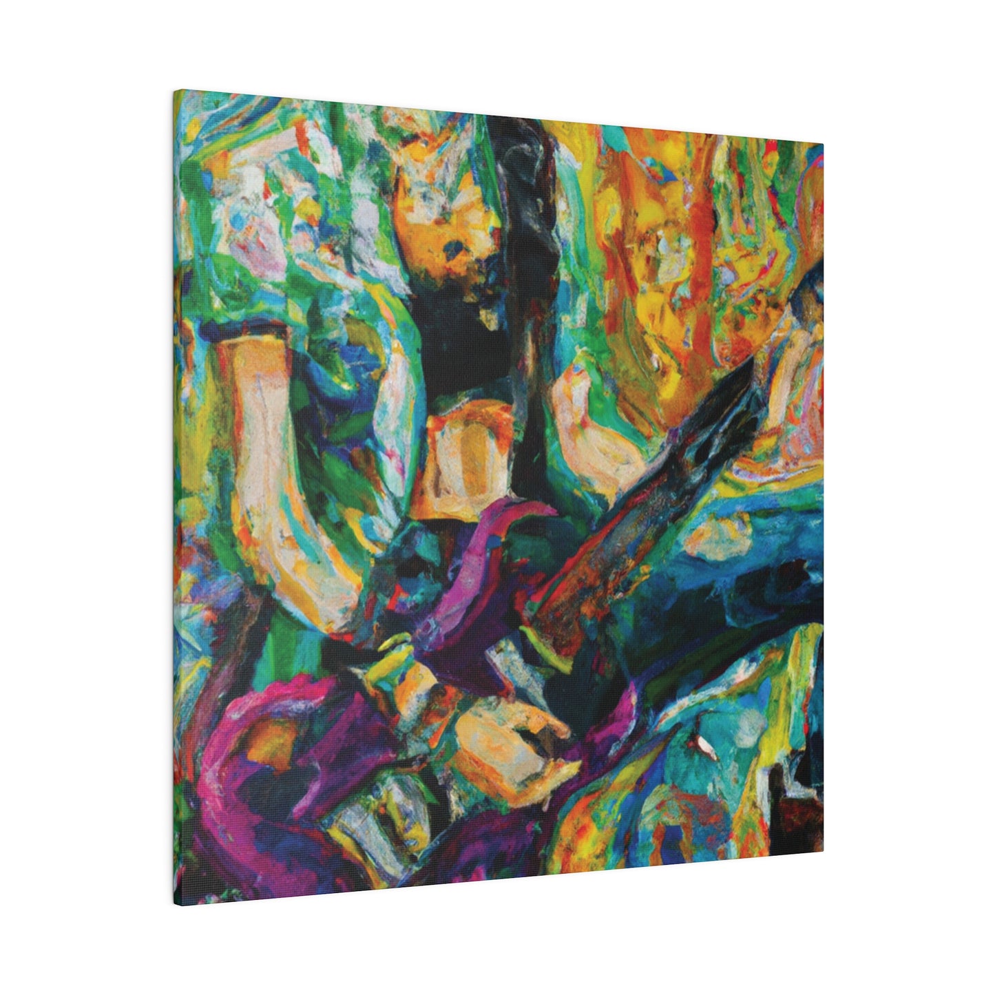 7362Z - Rockstar Oil Painting Style Print | Poster | Home Decor | Wall Art | Music Art | Canvas