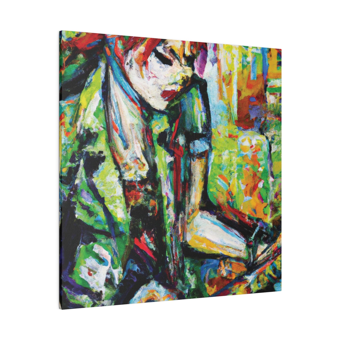 2204G - Rockstar Oil Painting Style Print | Poster | Home Decor | Wall Art | Music Art | Canvas