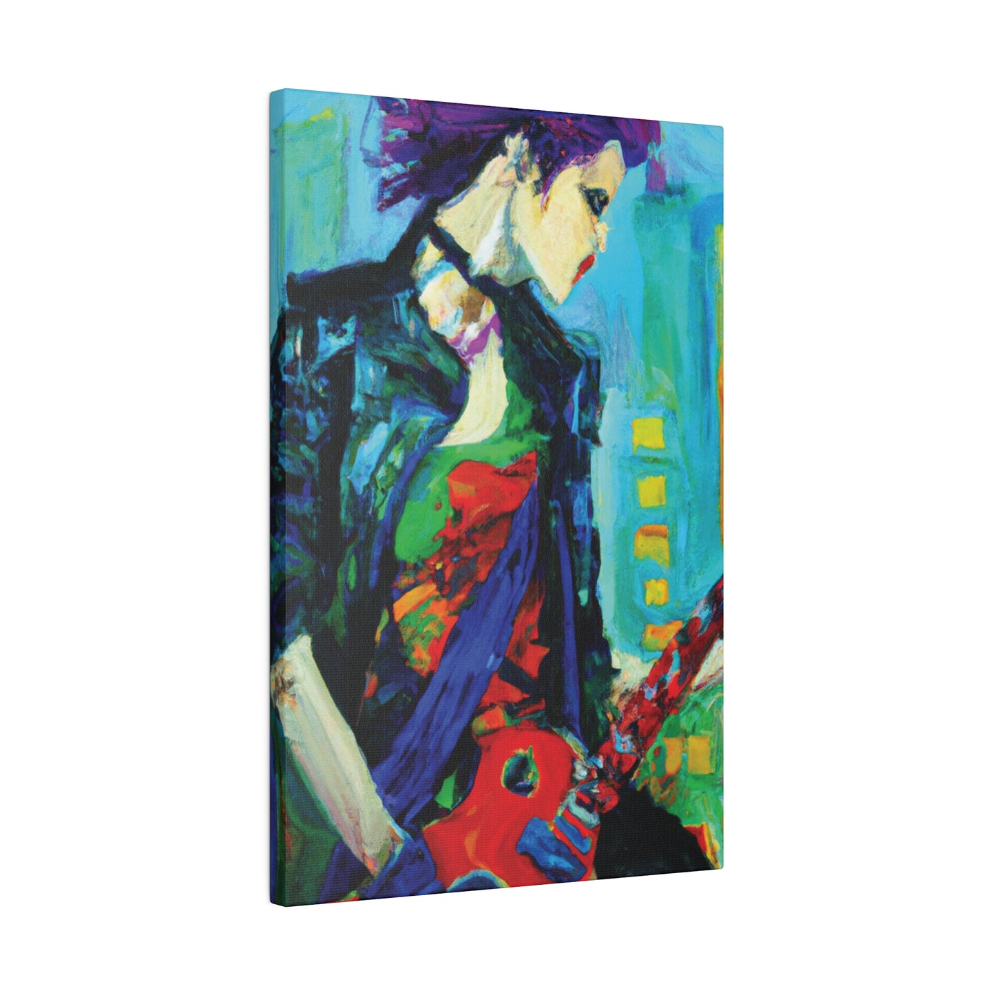 6756O - Rockstar Oil Painting Style Print | Poster | Home Decor | Wall Art | Music Art | Canvas