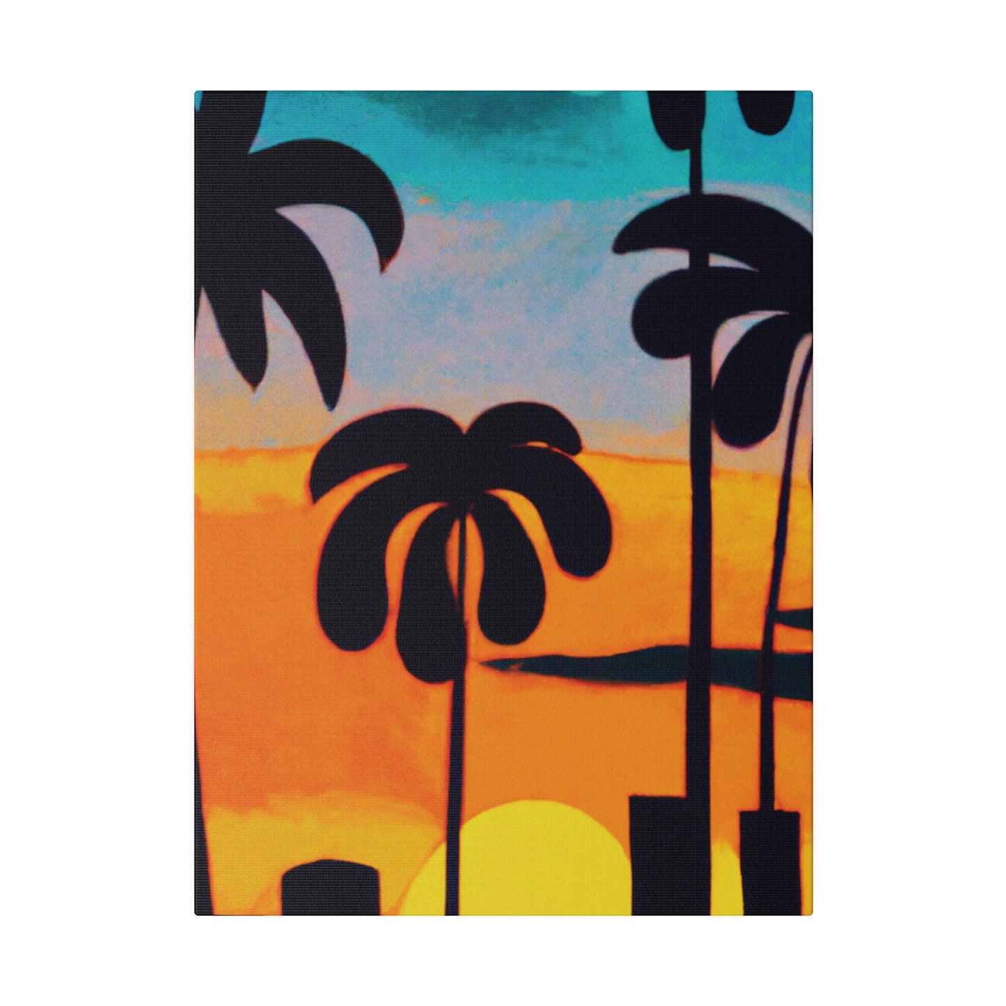 6878U - Miami Beach Sunset Painting Print | Miami | Beach | Sunset | Poster | Home Decor | Wall Art | Canvas