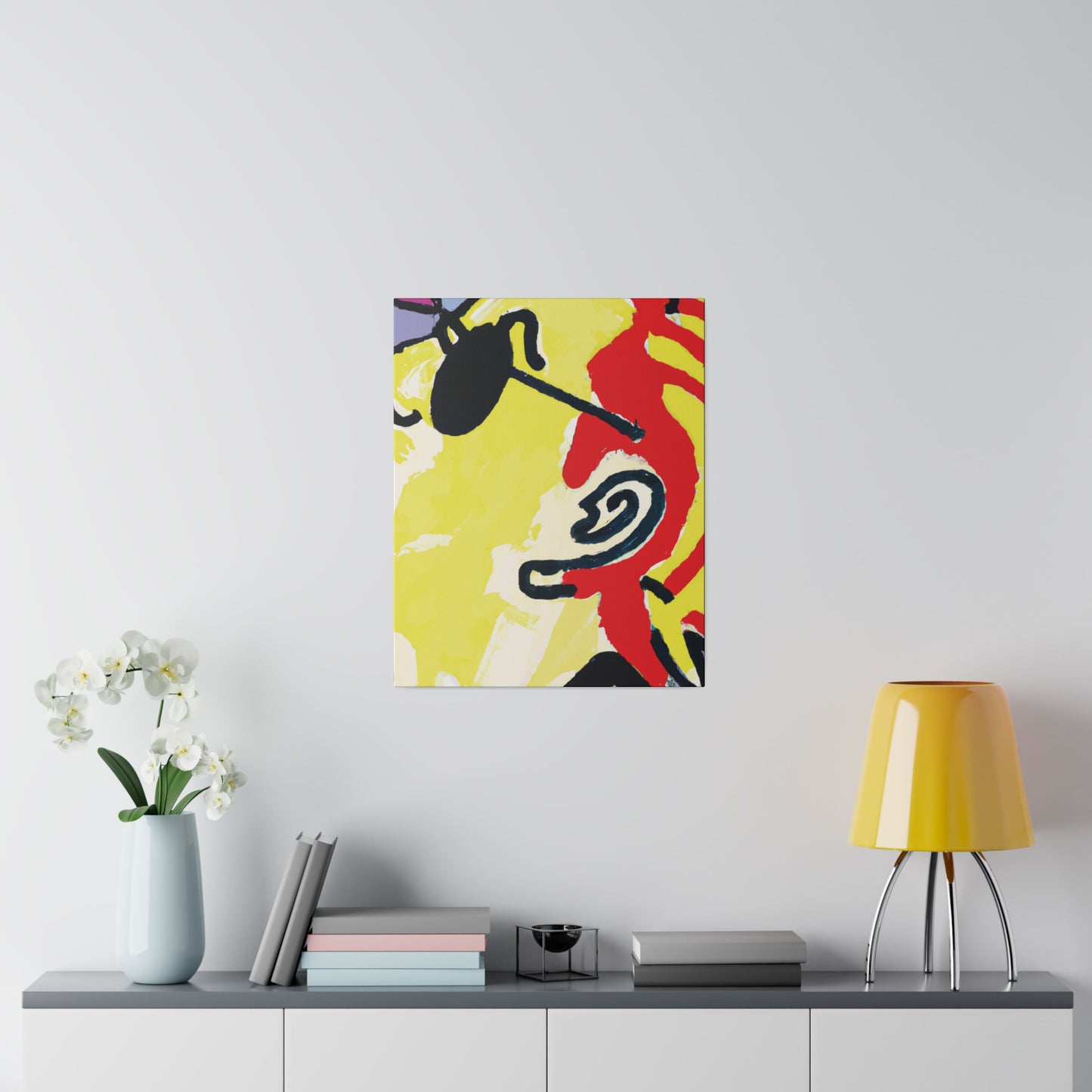 8491Z - Rockstar Painting Print | Face | Abstract | Poster | Home Decor | Wall Art | Music Art | Canvas