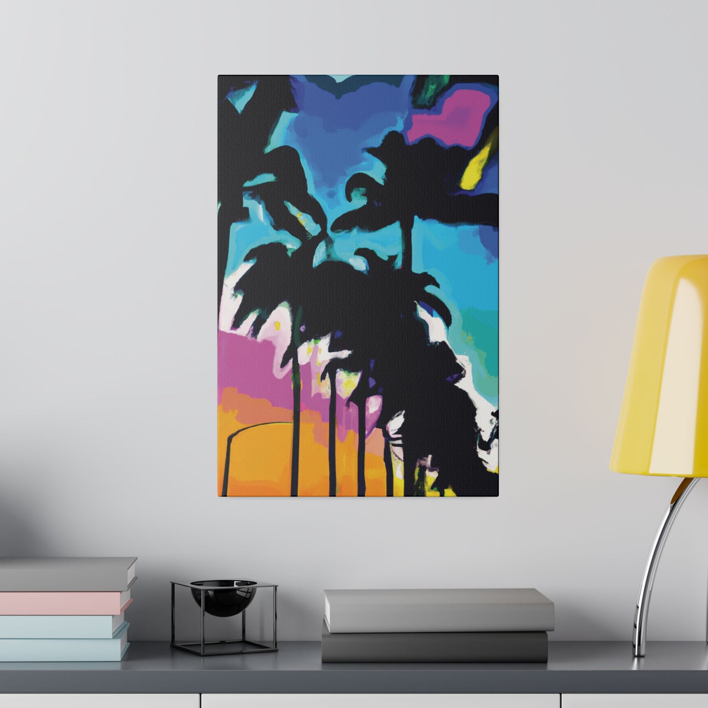 1893Z - Miami Beach Sunset Painting Print | Miami | Beach | Sunset | Poster | Home Decor | Wall Art | Canvas