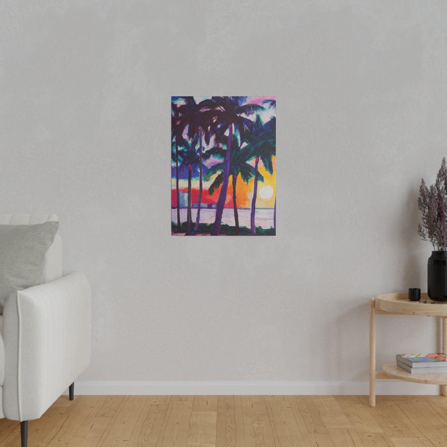 3259X - Miami Beach Sunset Painting Print | Miami | Beach | Sunset | Poster | Home Decor | Wall Art | Canvas