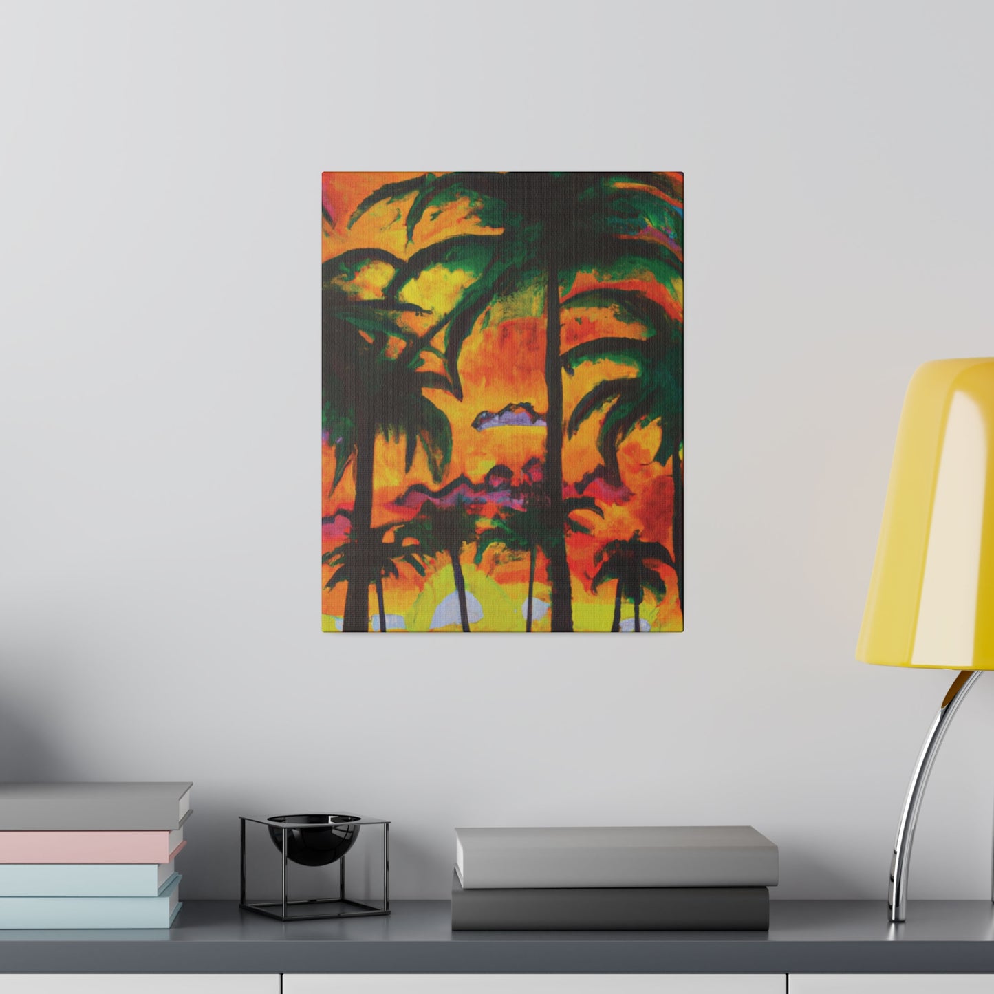 5820T - Miami Beach Sunset Painting Print | Miami | Beach | Sunset | Poster | Home Decor | Wall Art | Canvas