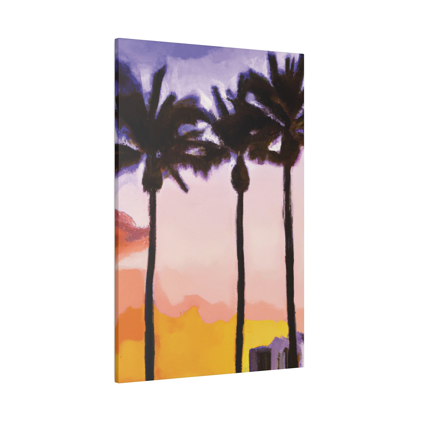 9366G - Miami Beach Sunset Painting Print | Miami | Beach | Sunset | Poster | Home Decor | Wall Art | Canvas