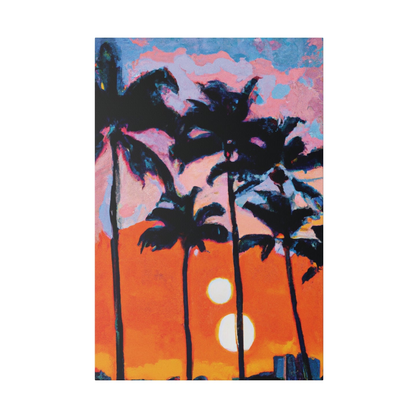 5347Z - Miami Beach Sunset Painting Print | Miami | Beach | Sunset | Poster | Home Decor | Wall Art | Canvas