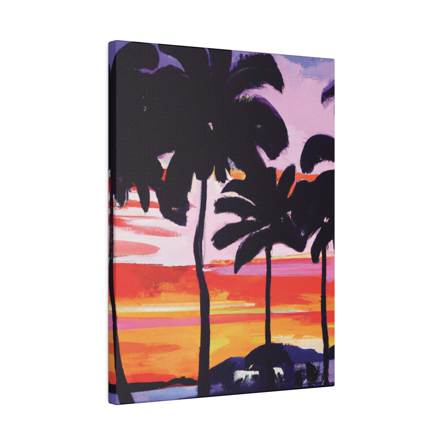 2948T - Miami Beach Sunset Painting Print | Miami | Beach | Sunset | Poster | Home Decor | Wall Art | Canvas