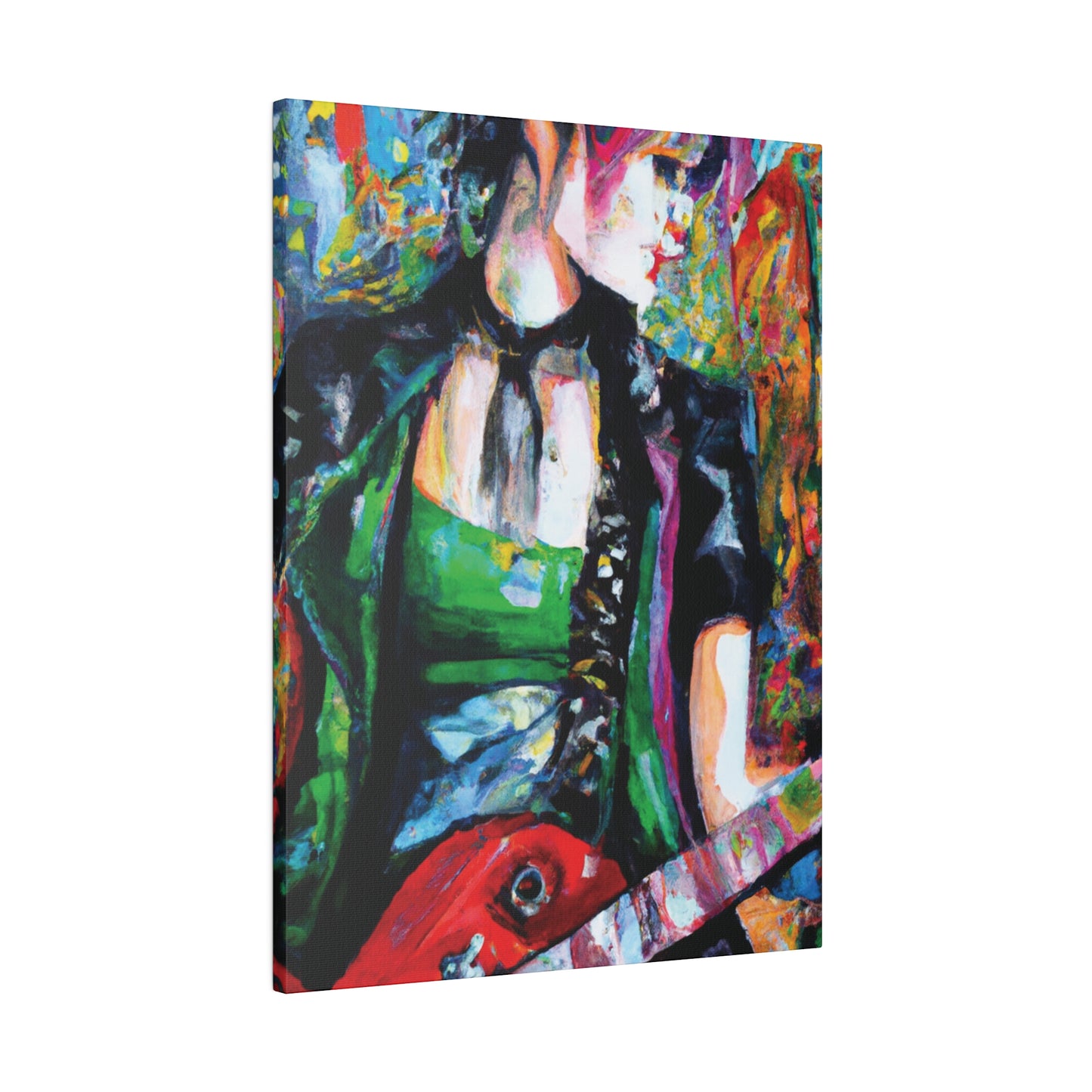 9737J - Rockstar Oil Painting Style Print | Poster | Home Decor | Wall Art | Music Art | Canvas