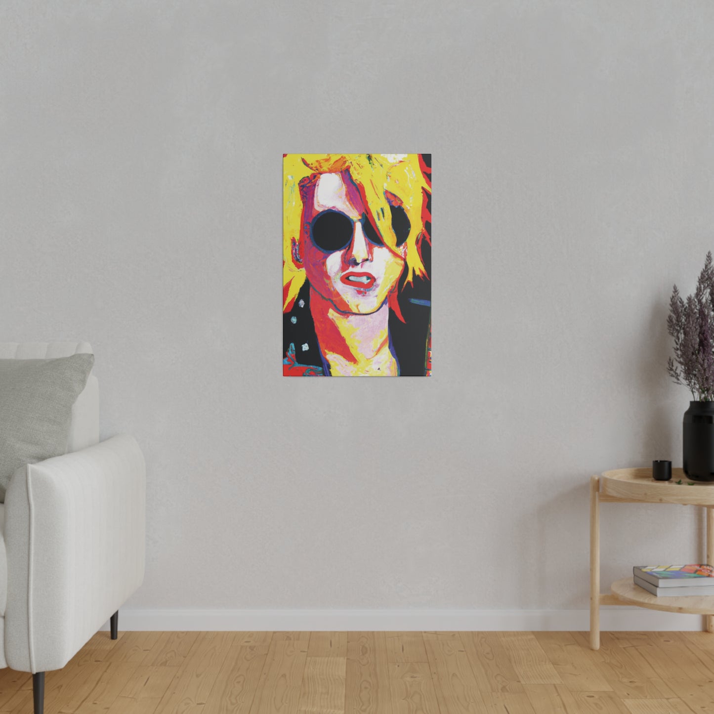 4786R - Rockstar Painting Print | Face | Abstract | Poster | Home Decor | Wall Art | Music Art | Canvas