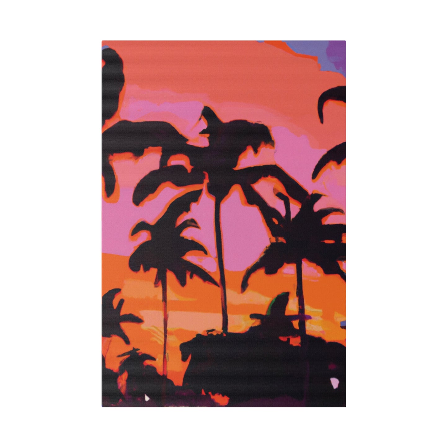 6226X - Miami Beach Sunset Painting Print | Miami | Beach | Sunset | Poster | Home Decor | Wall Art | Canvas