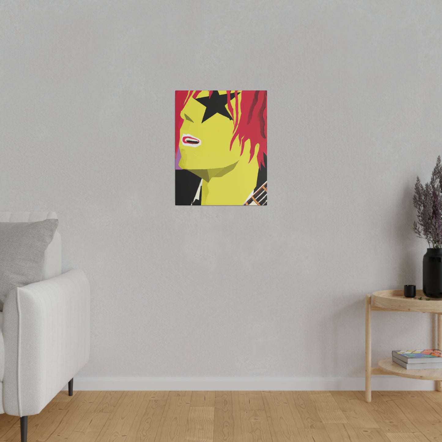 3268R - Rockstar Painting Print | Face | Abstract | Poster | Home Decor | Wall Art | Music Art | Canvas