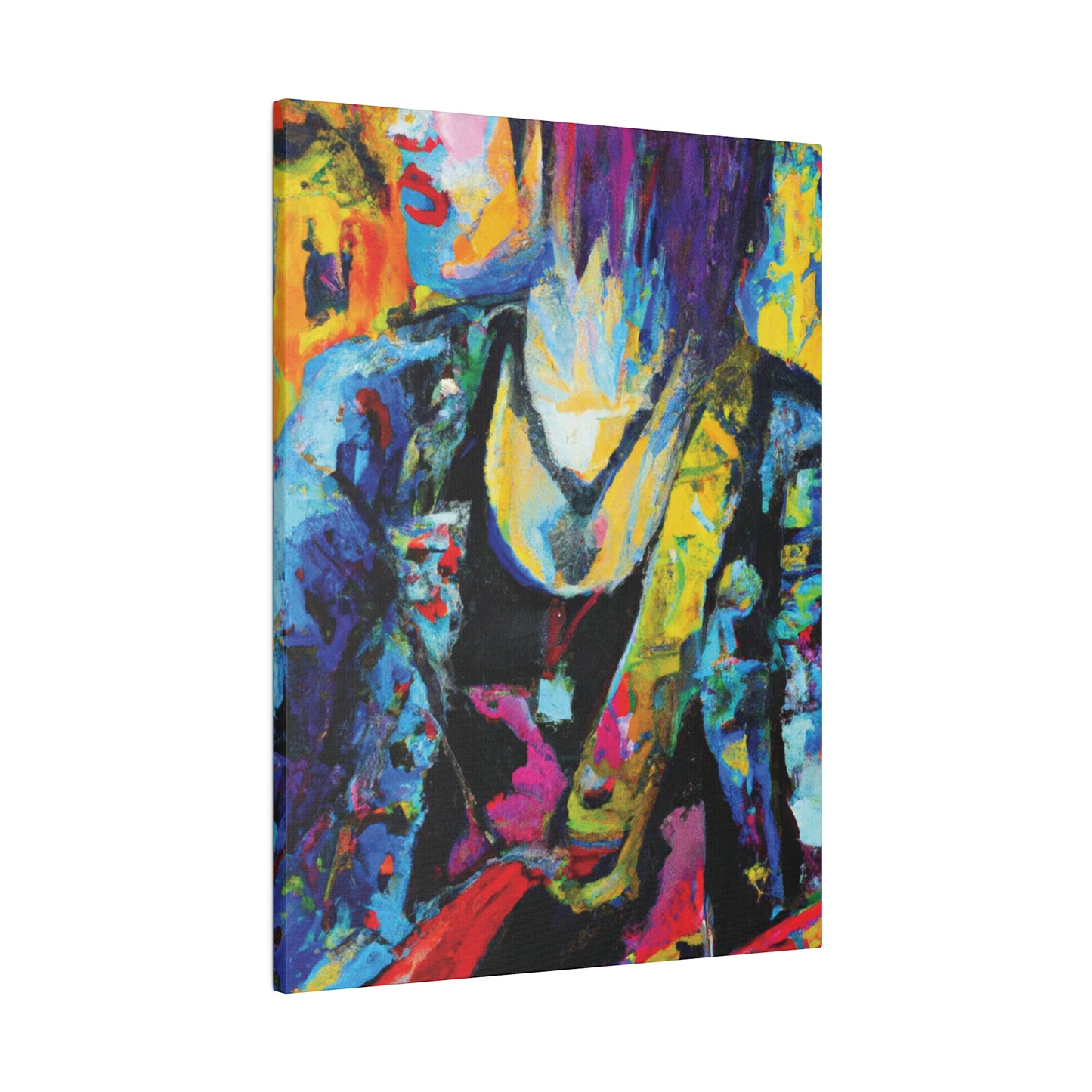9756Z - Rockstar Oil Painting Style Print | Poster | Home Decor | Wall Art | Music Art | Canvas