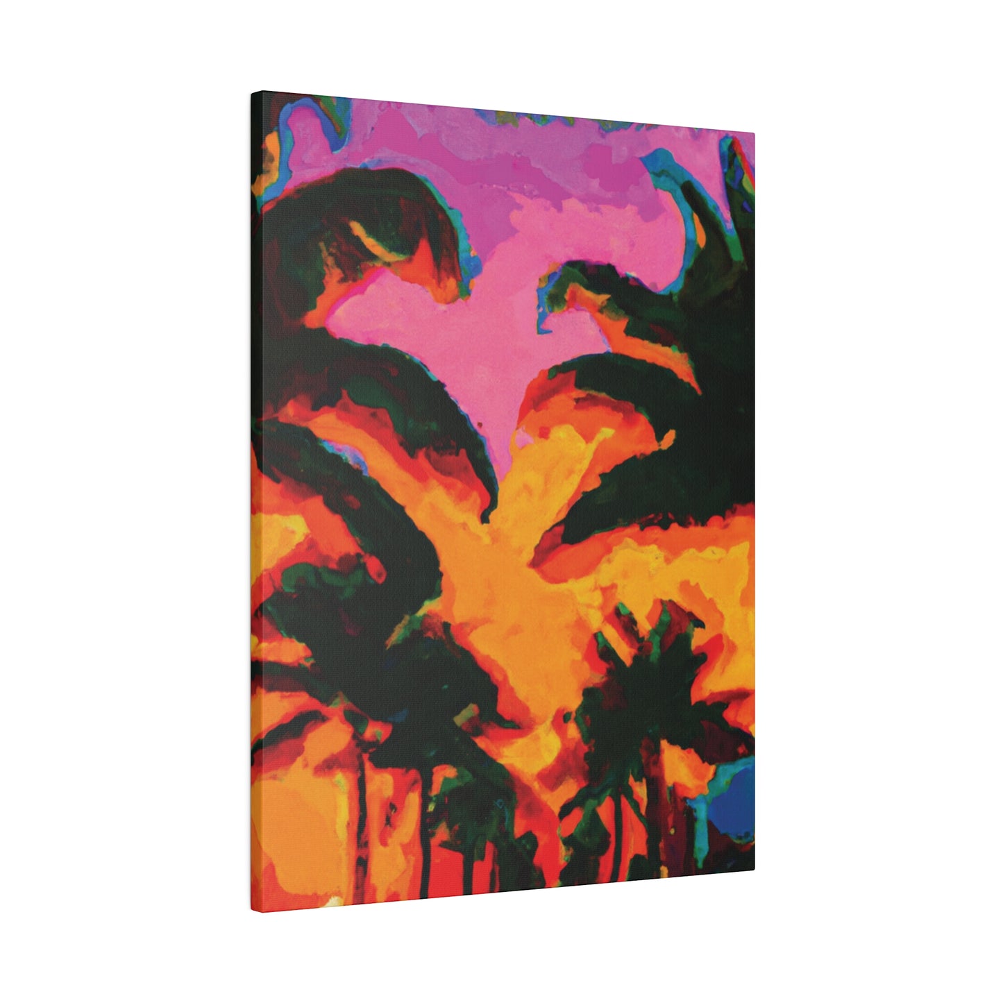 223L - Miami Beach Sunset Painting Print | Miami | Beach | Sunset | Poster | Home Decor | Wall Art | Canvas