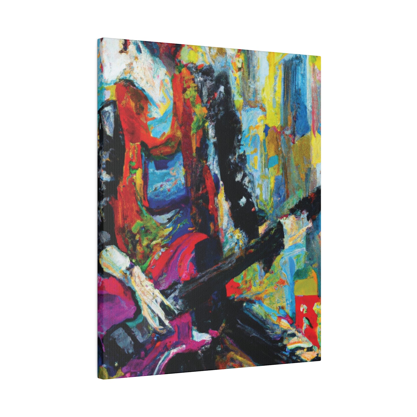 7692O - Rockstar Oil Painting Style Print | Poster | Home Decor | Wall Art | Music Art | Canvas