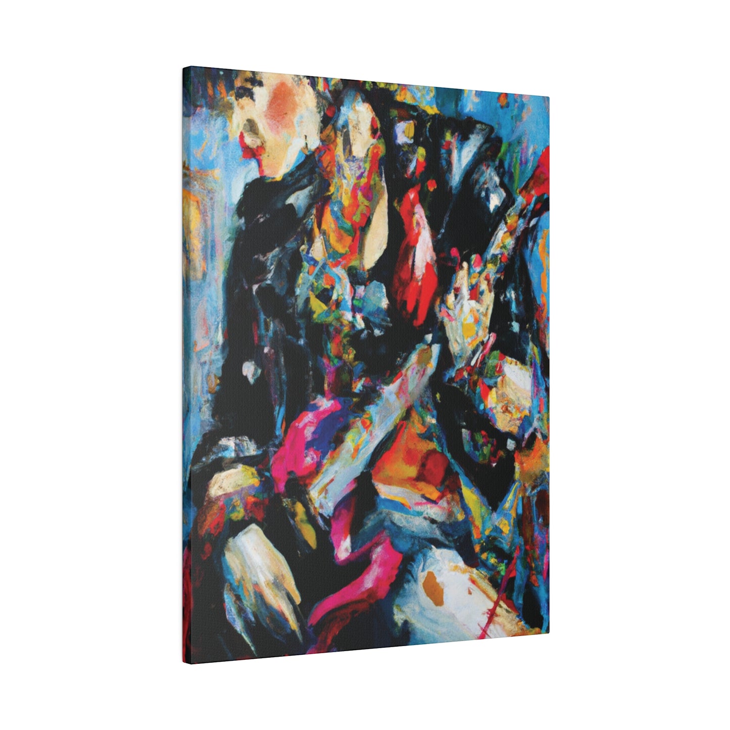 7248A - Rockstar Oil Painting Style Print | Poster | Home Decor | Wall Art | Music Art | Canvas