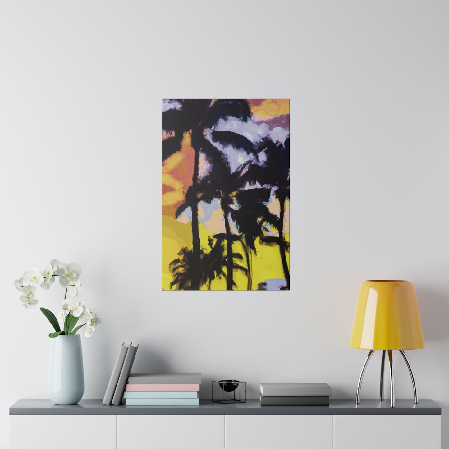 3753W - Miami Beach Sunset Painting Print | Miami | Beach | Sunset | Poster | Home Decor | Wall Art | Canvas