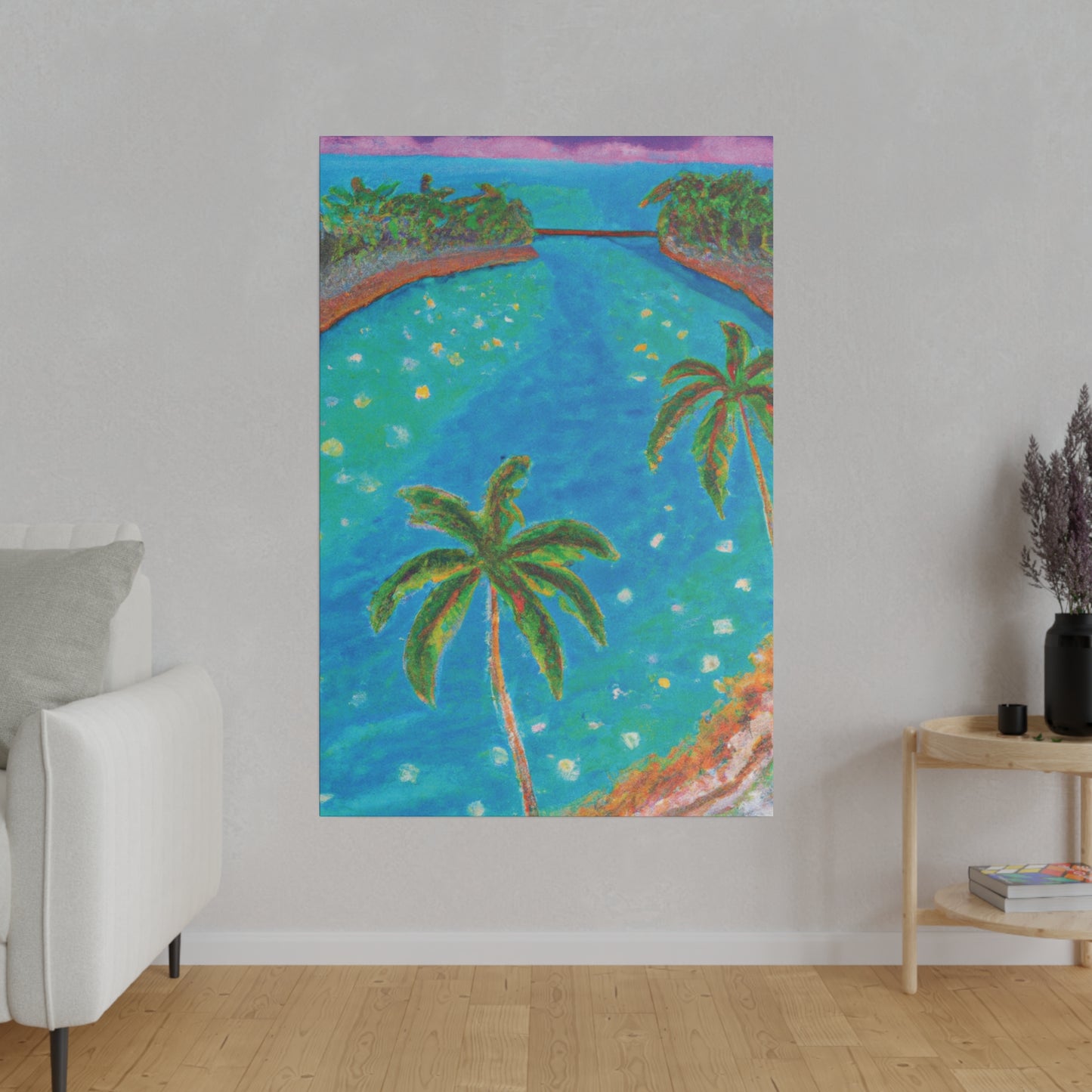 3827C - Bahamas Ocean Painting Print | Bahamas | Ocean | Beach | Poster | Home Decor | Wall Art | Canvas