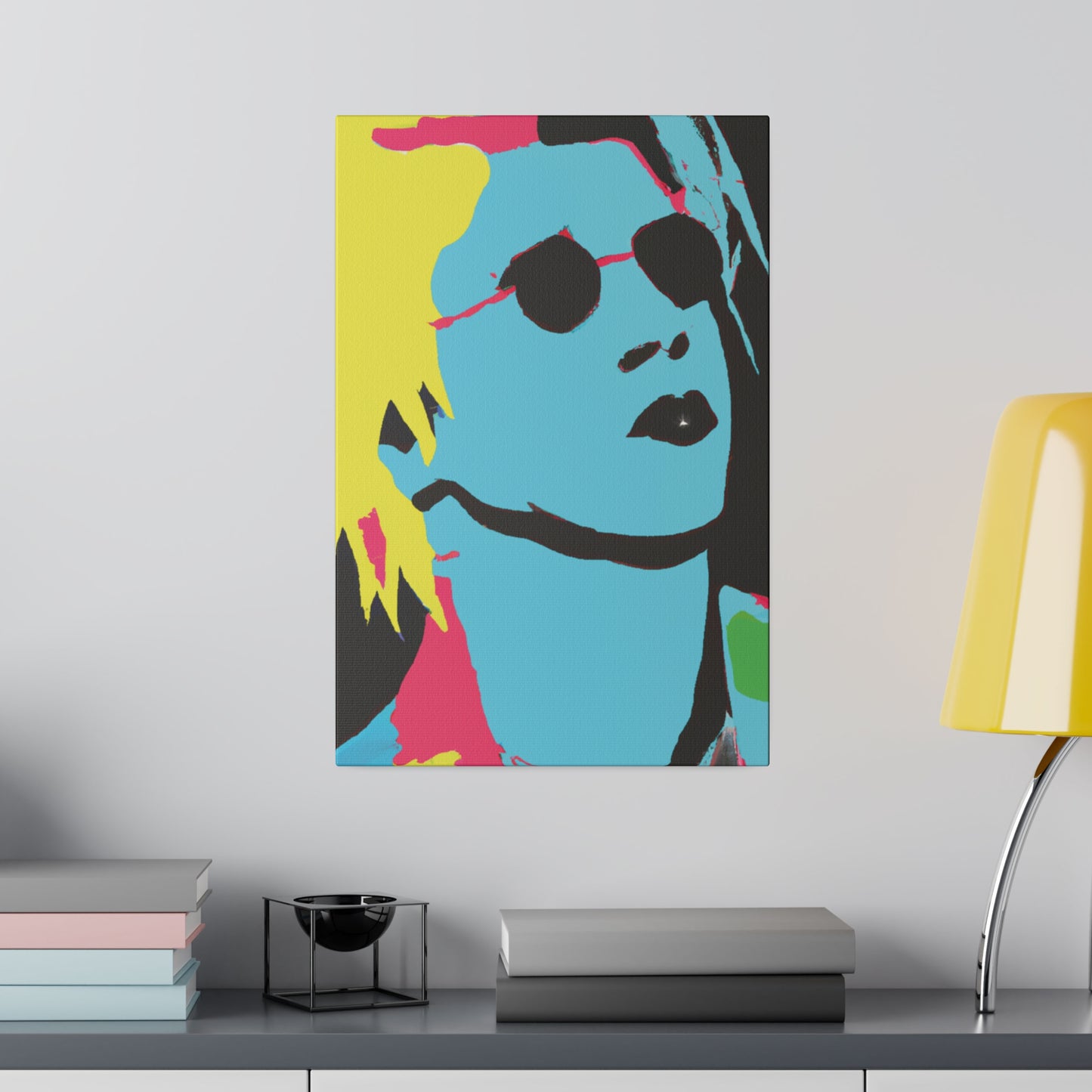 7179A - Rockstar Painting Print | Face | Abstract | Poster | Home Decor | Wall Art | Music Art | Canvas