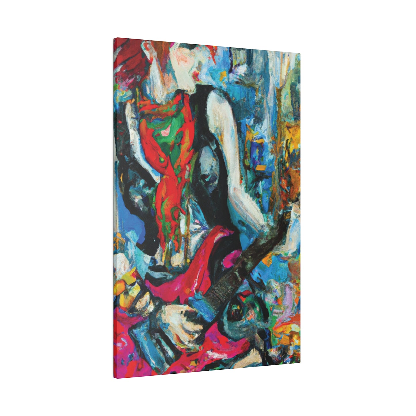 8722E - Rockstar Oil Painting Style Print | Poster | Home Decor | Wall Art | Music Art | Canvas