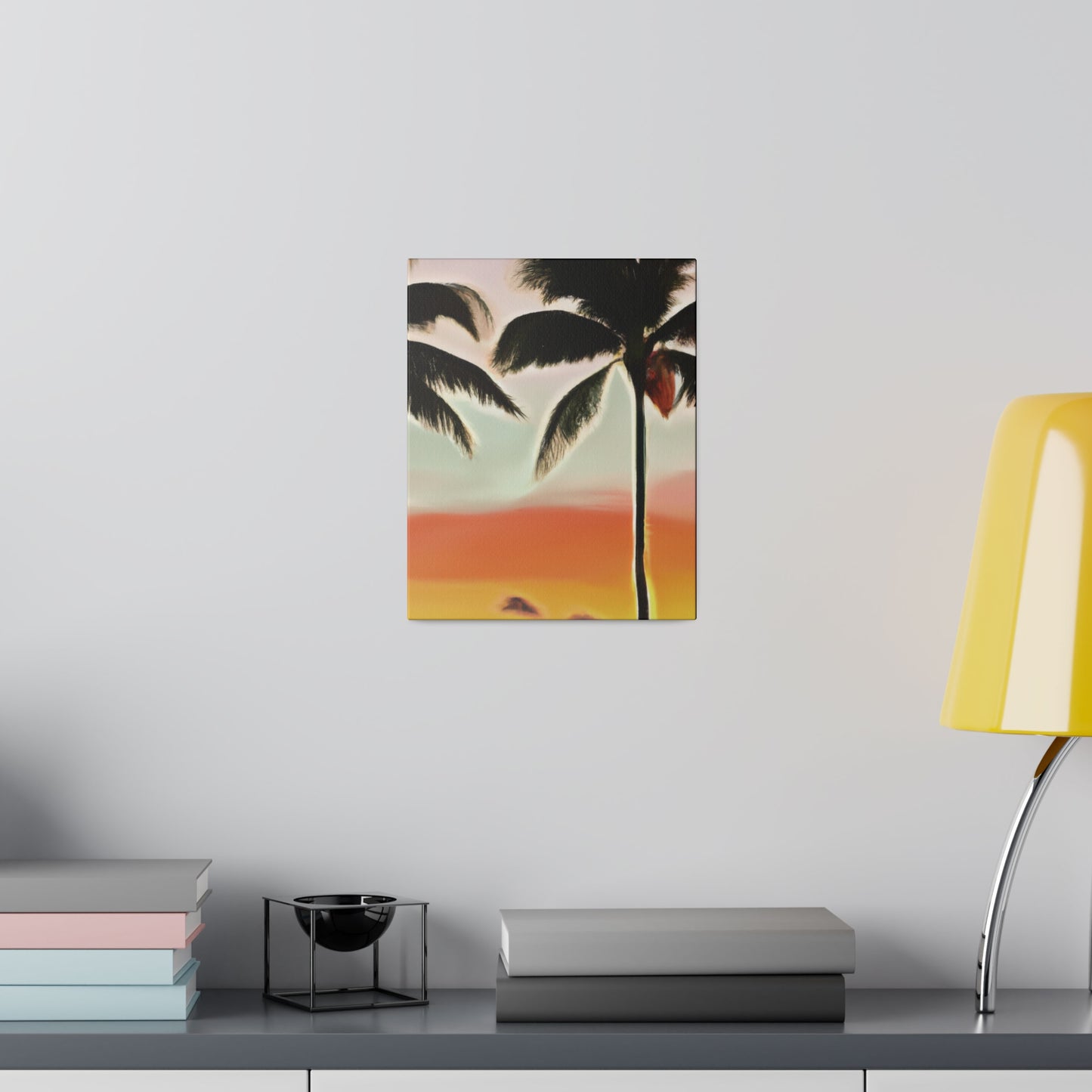 8646K - Miami Beach Sunset Painting Print | Miami | Beach | Sunset | Poster | Home Decor | Wall Art | Canvas