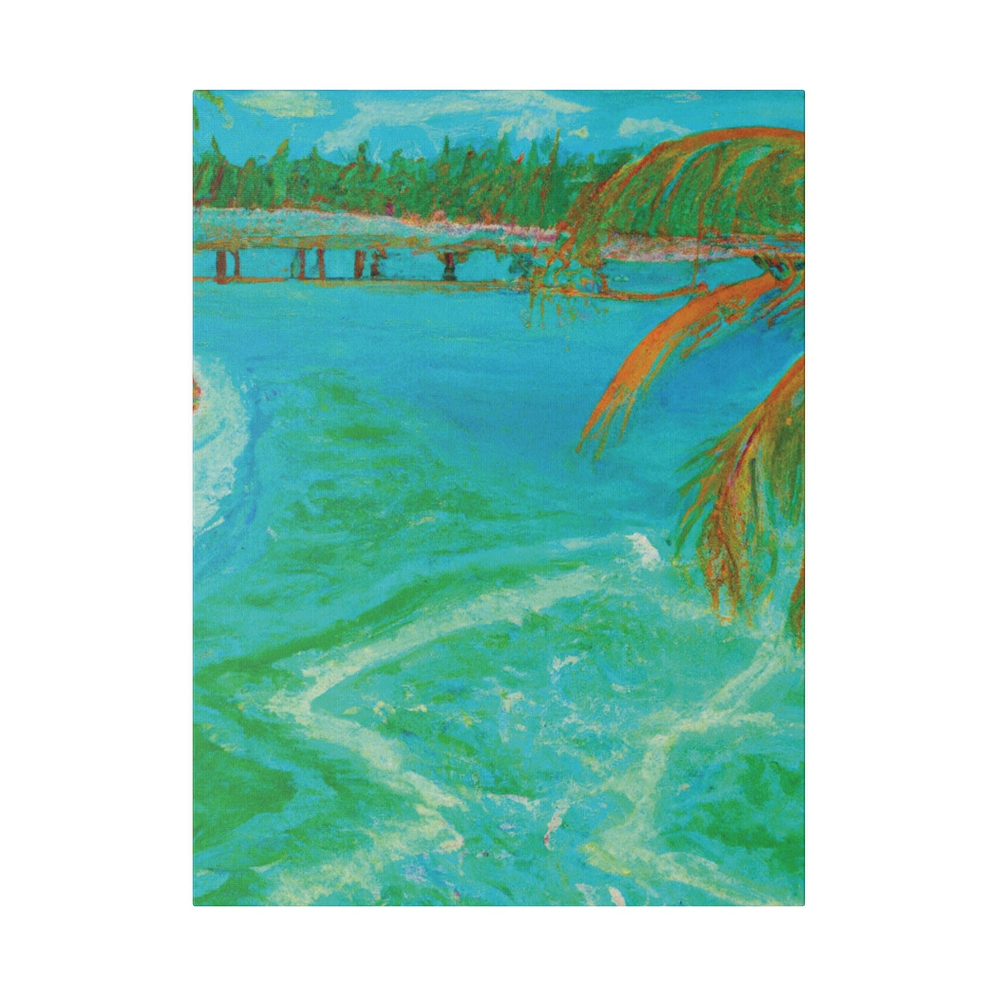 8864B - Bahamas Ocean Painting Print | Bahamas | Ocean | Beach | Poster | Home Decor | Wall Art | Canvas