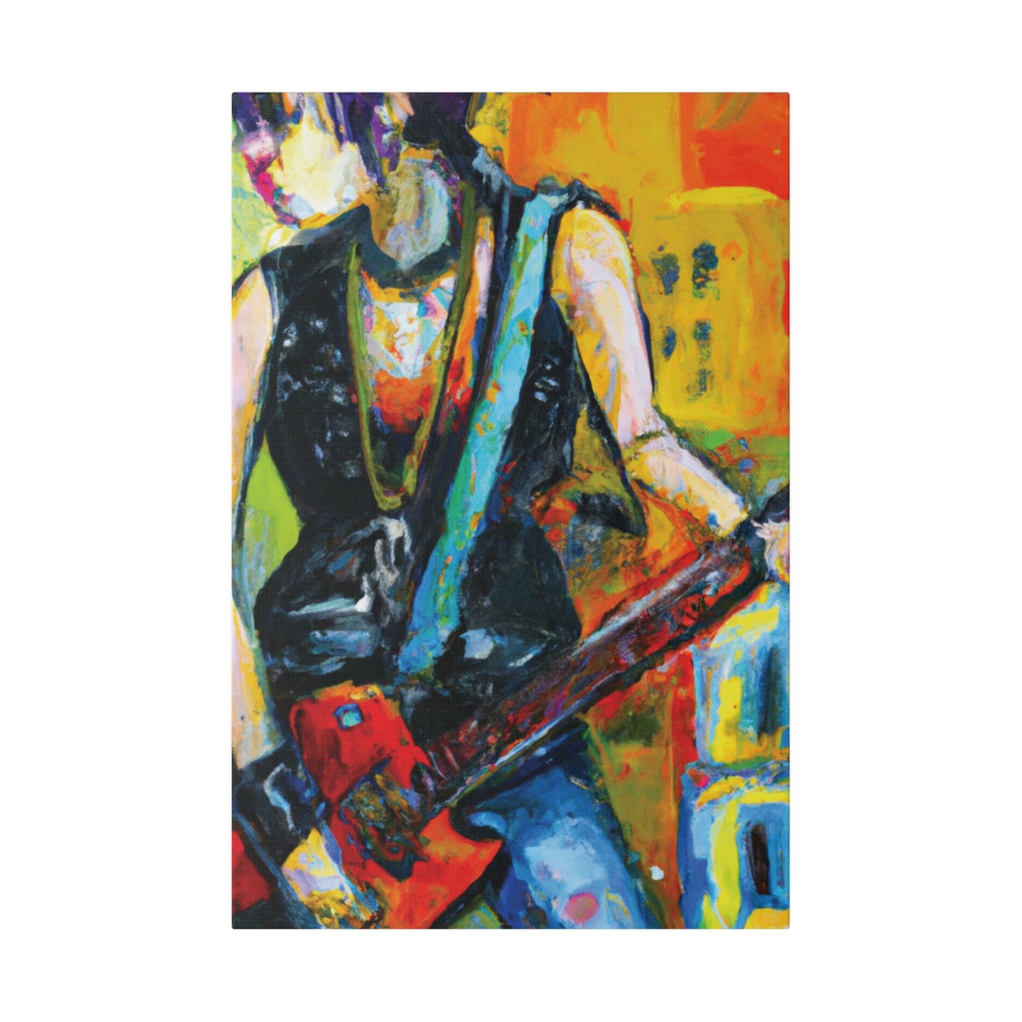 4336U - Rockstar Oil Painting Style Print | Poster | Home Decor | Wall Art | Music Art | Canvas