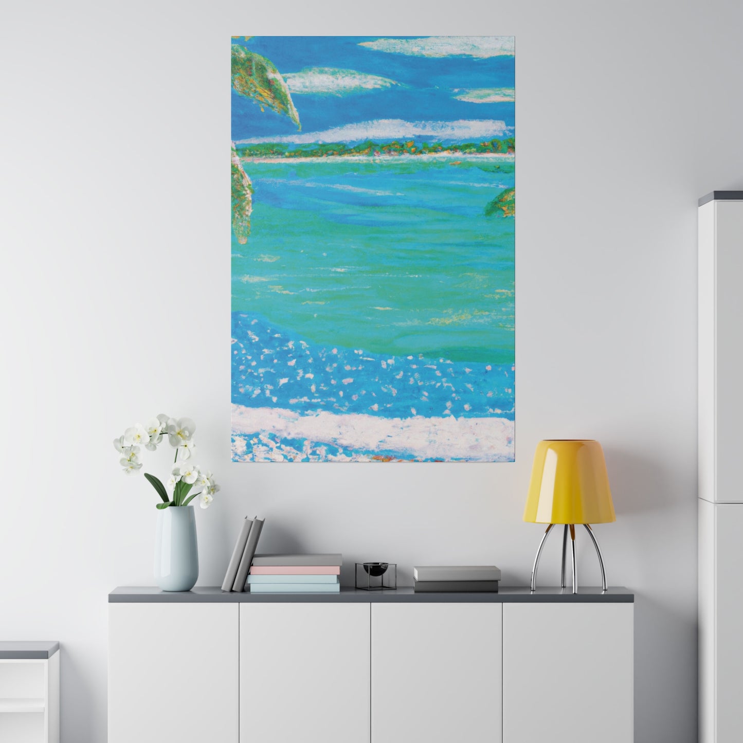 4740W - Bahamas Ocean Painting Print | Bahamas | Ocean | Beach | Poster | Home Decor | Wall Art | Canvas